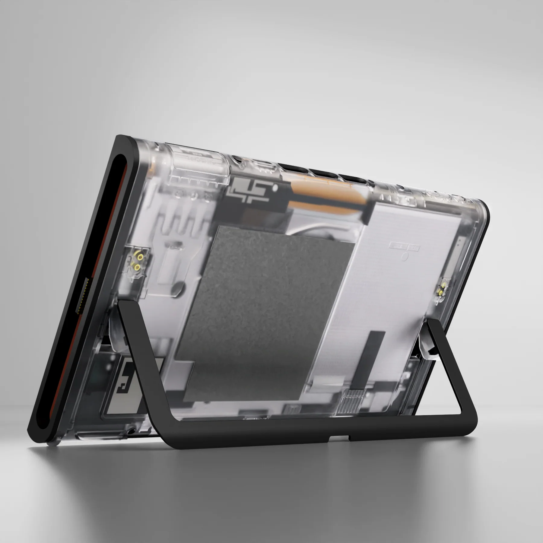 eXtremeRate Replacement DIY Rear Back Plate for Nintendo Switch 2 Handheld Console  (Without Kickstand) - Clear - Image 5