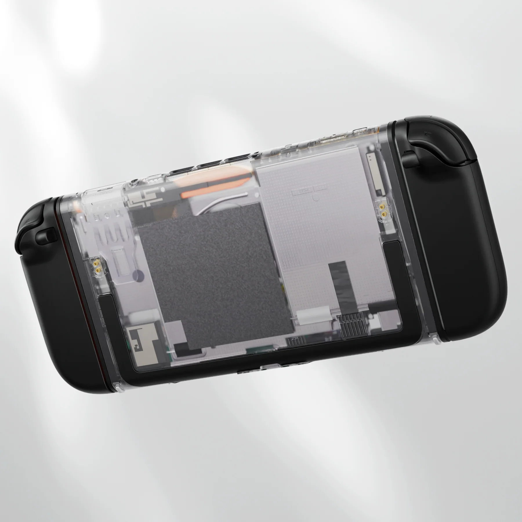 eXtremeRate Replacement DIY Rear Back Plate for Nintendo Switch 2 Handheld Console  (Without Kickstand) - Clear - Image 7