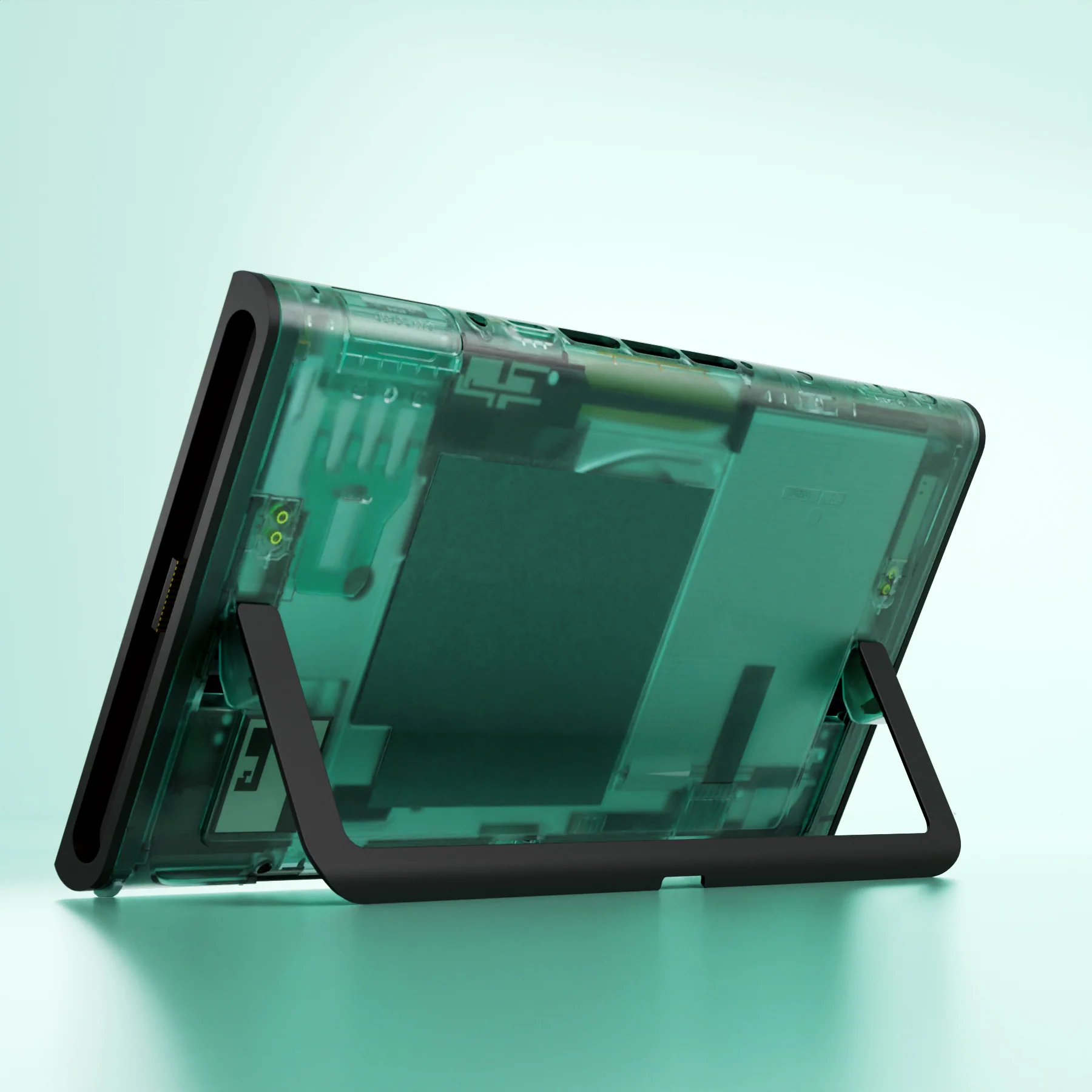 eXtremeRate Replacement DIY Rear Back Plate for Nintendo Switch 2 Handheld Console  (Without Kickstand) - Emerald Green - Image 5