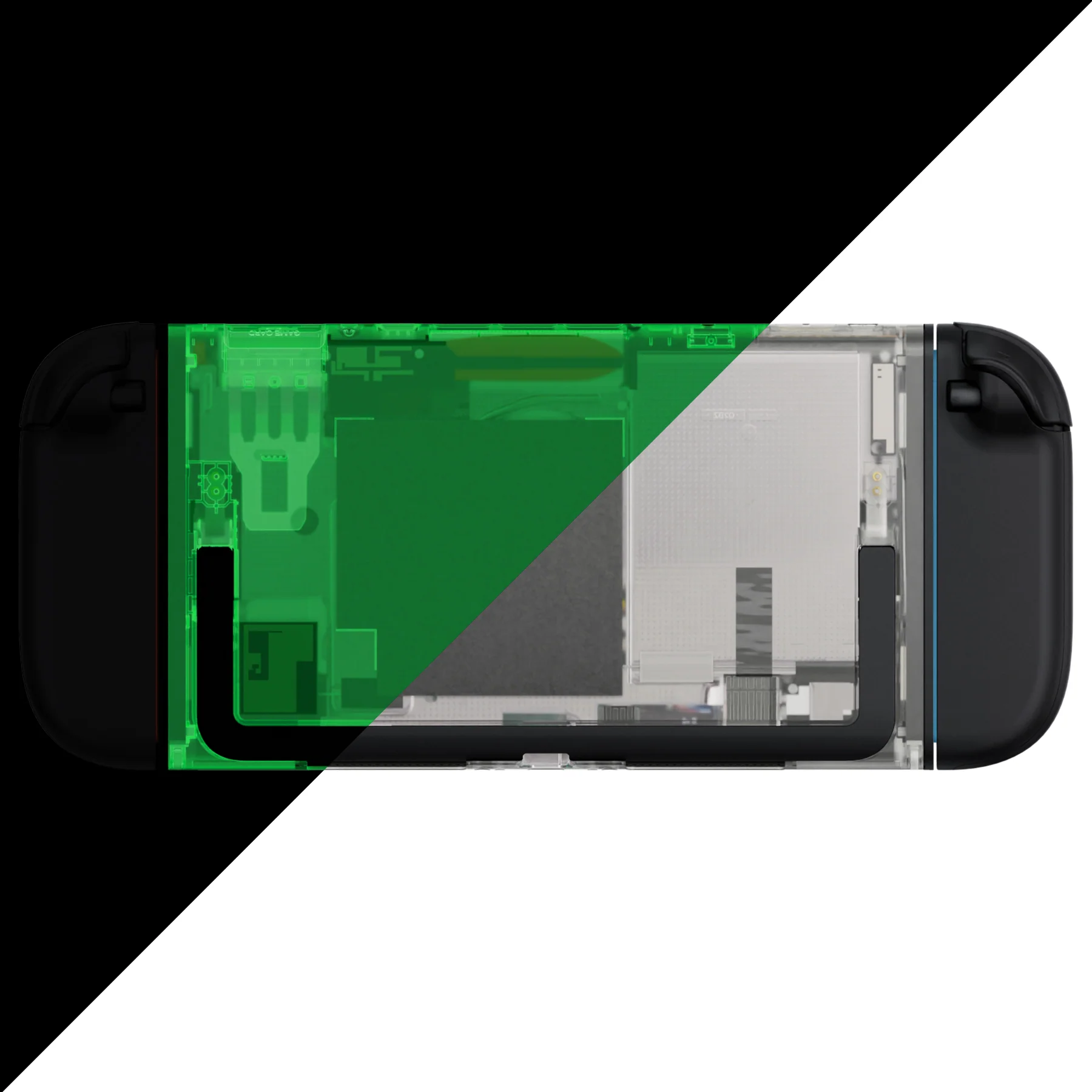 eXtremeRate Replacement DIY Rear Back Plate for Nintendo Switch 2 Handheld Console  (Without Kickstand) - Glow in Dark - Green - Image 3
