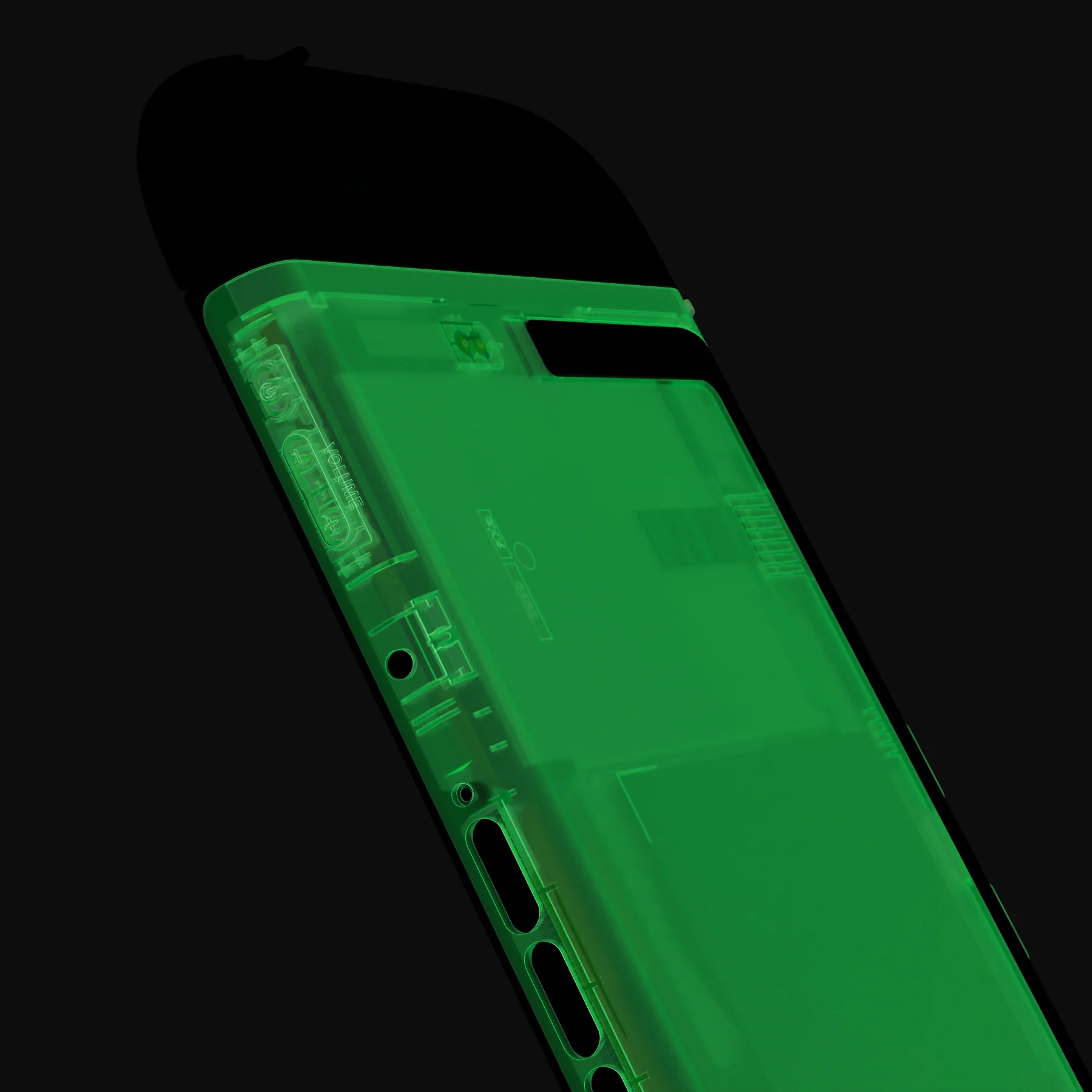 eXtremeRate Replacement DIY Rear Back Plate for Nintendo Switch 2 Handheld Console  (Without Kickstand) - Glow in Dark - Green - Image 6