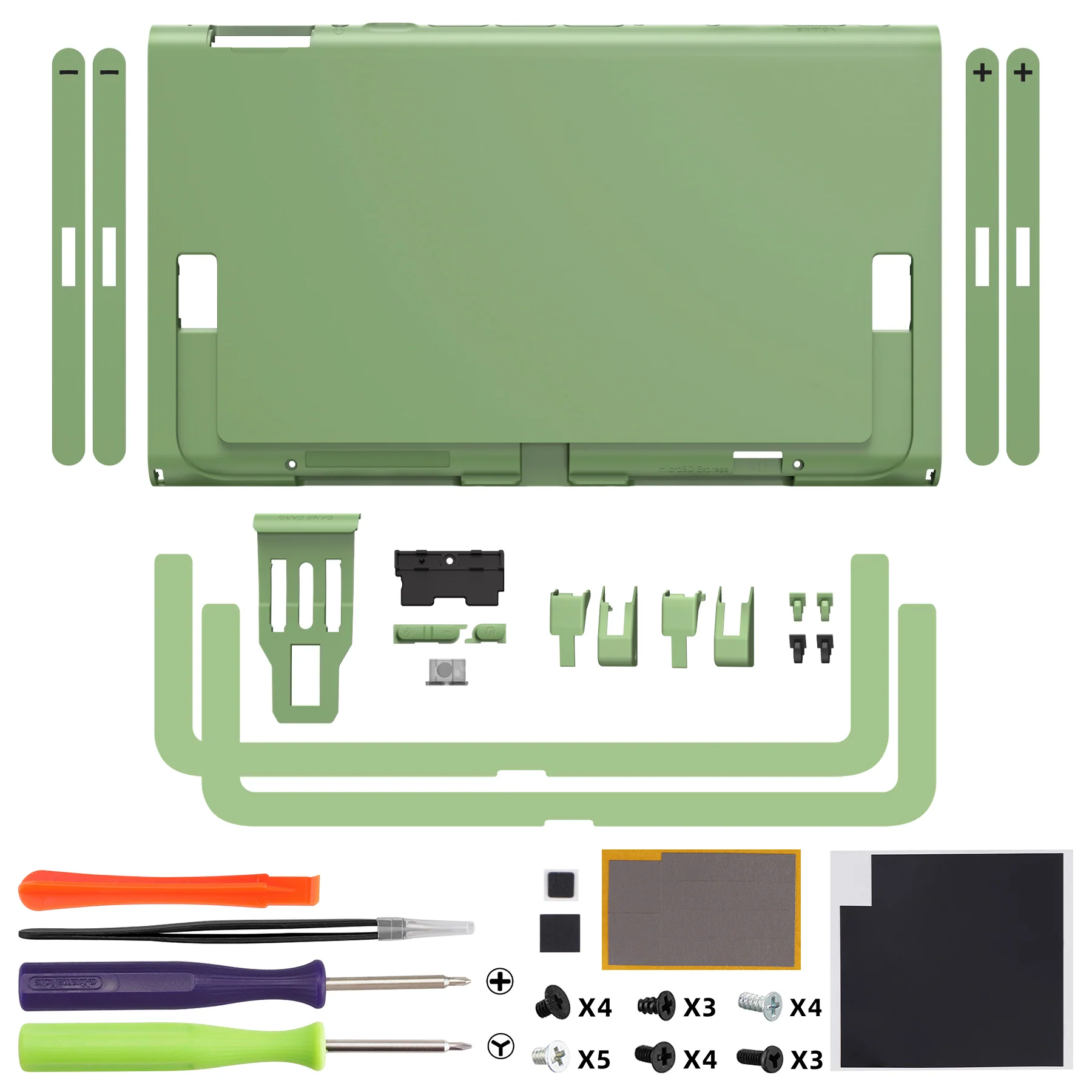 eXtremeRate Replacement DIY Rear Back Plate for Nintendo Switch 2 Handheld Console  (Without Kickstand) - Matcha Green - Image 2