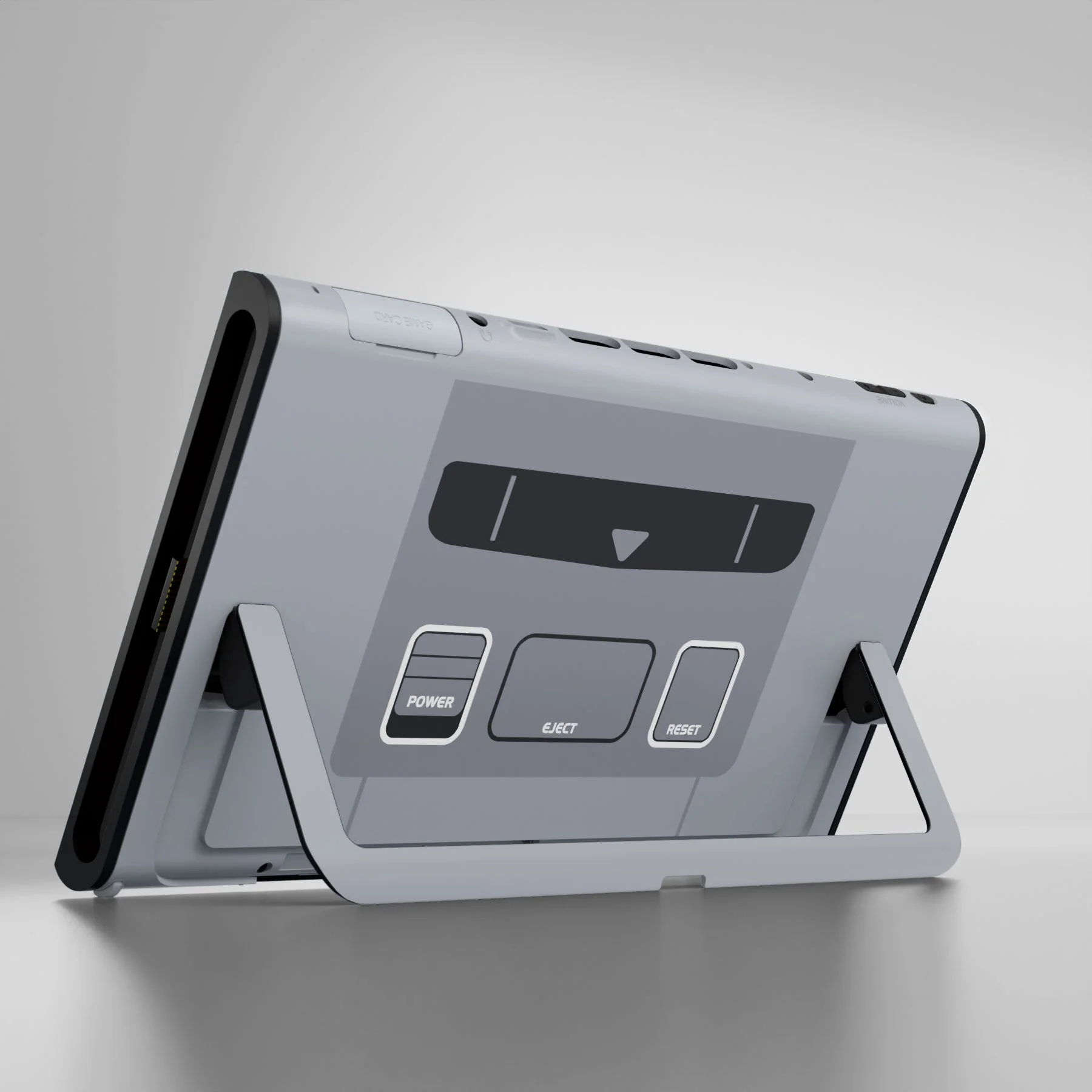 eXtremeRate Replacement DIY Rear Back Plate for Nintendo Switch 2 Handheld Console  (Without Kickstand) - SFC SNES Classic EU Style - Image 5