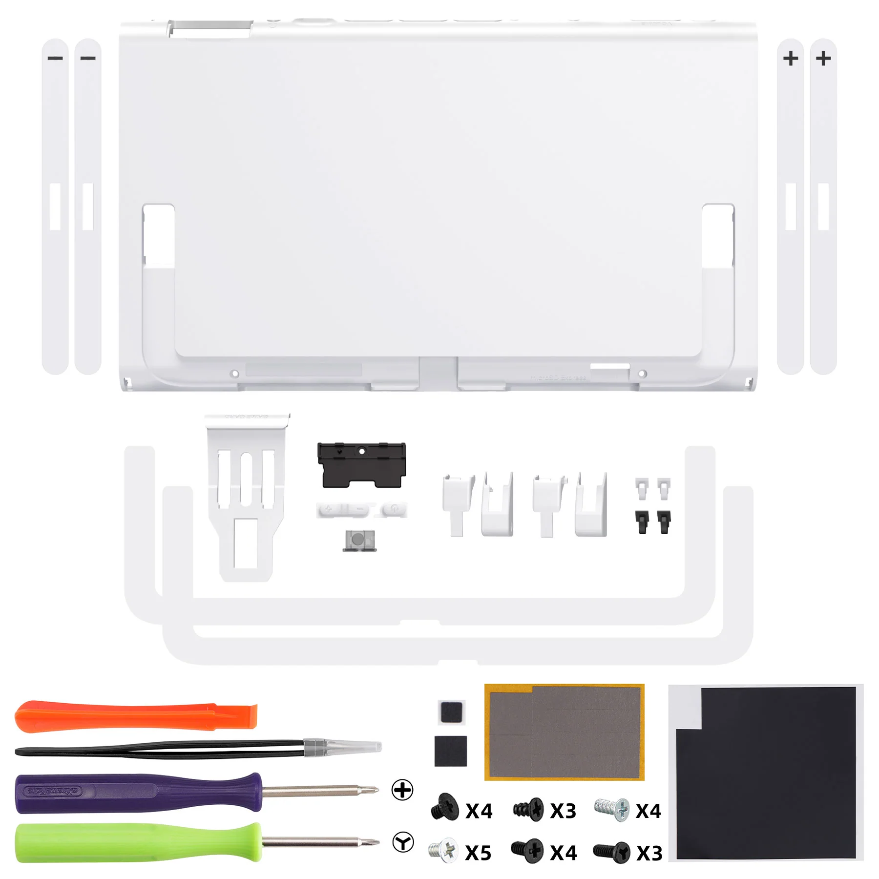 eXtremeRate Replacement DIY Rear Back Plate for Nintendo Switch 2 Handheld Console  (Without Kickstand) - White - Image 2