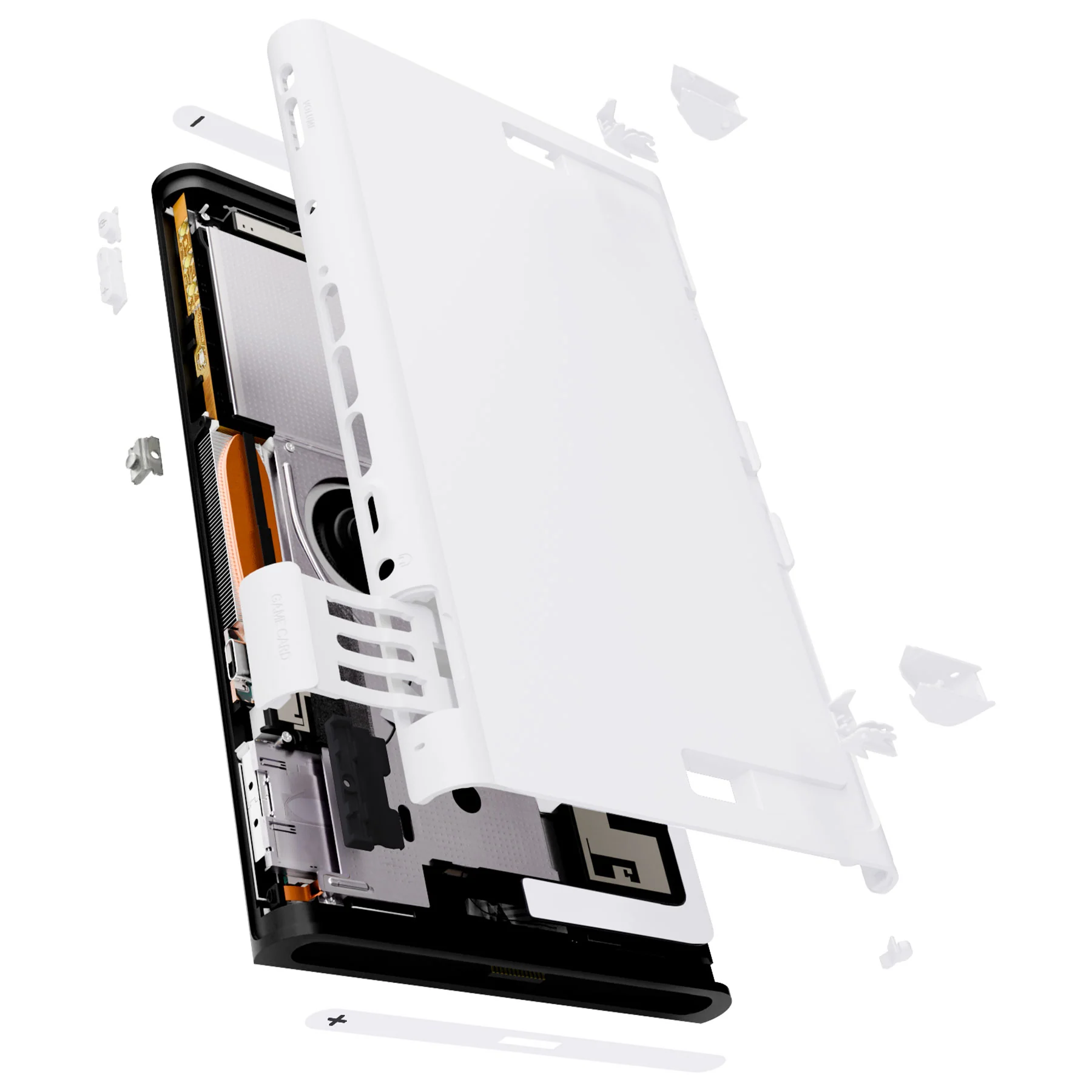 eXtremeRate Replacement DIY Rear Back Plate for Nintendo Switch 2 Handheld Console  (Without Kickstand) - White - Image 4
