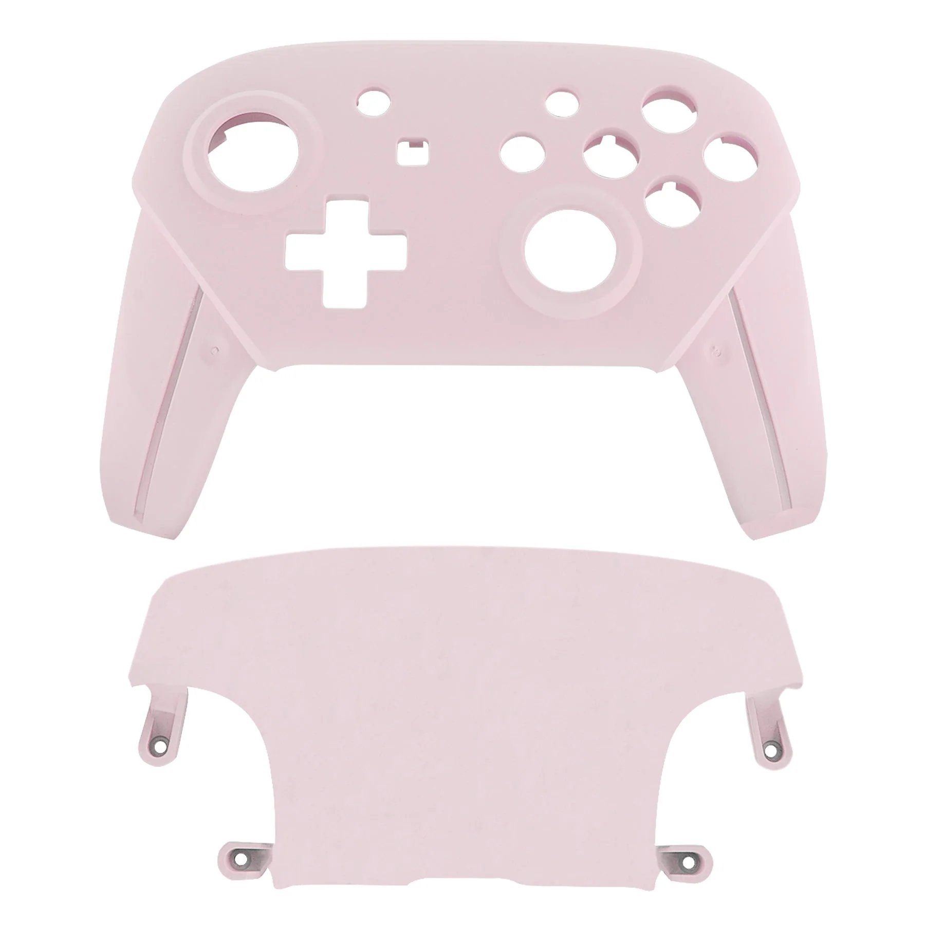 eXtremeRate Replacement Faceplate and Backplate for Nintendo Switch Pro Controller - Cherry Blossoms Pink - Image 2
