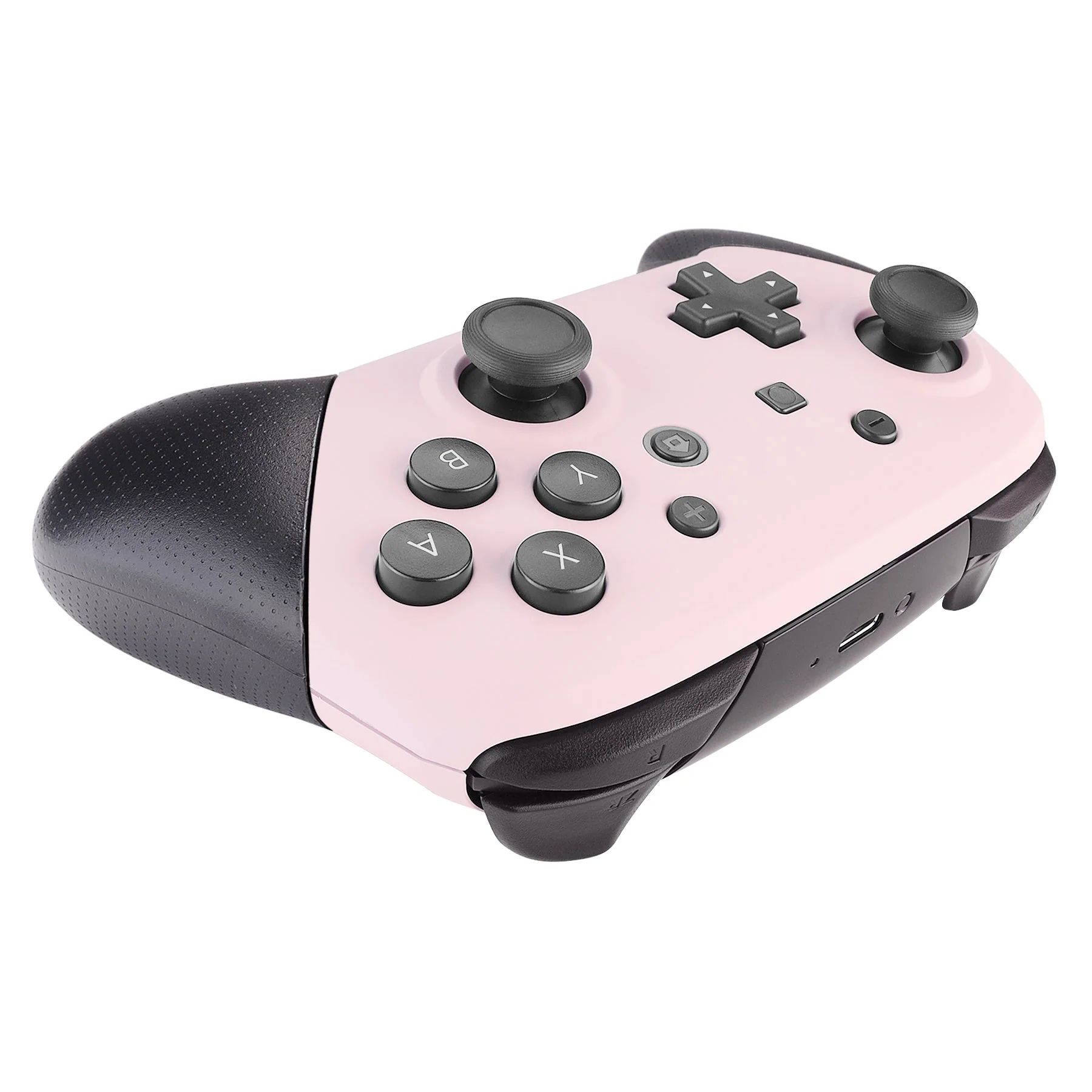 eXtremeRate Replacement Faceplate and Backplate for Nintendo Switch Pro Controller - Cherry Blossoms Pink - Image 6