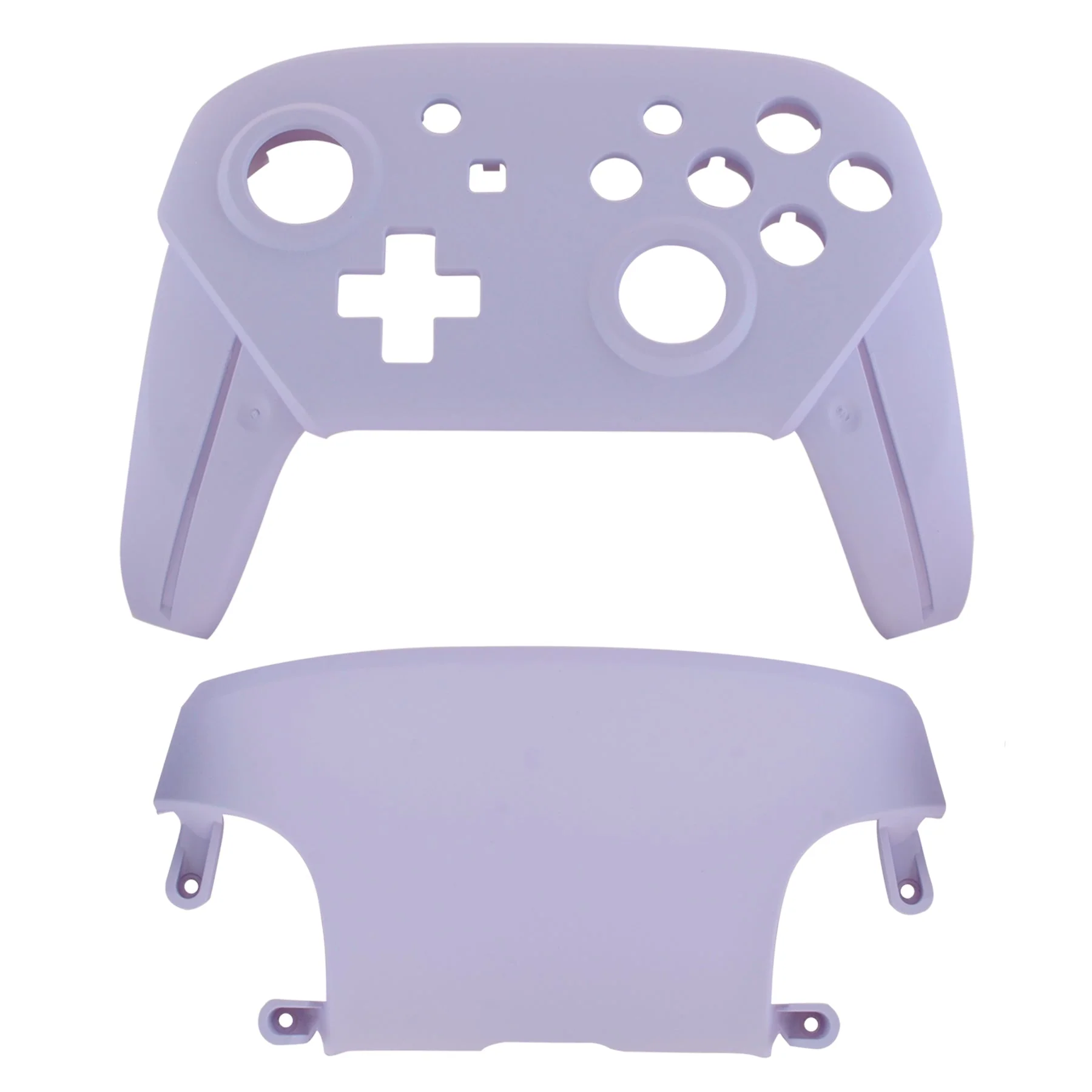 eXtremeRate Replacement Faceplate and Backplate for Nintendo Switch Pro Controller - Light Violet - Image 2