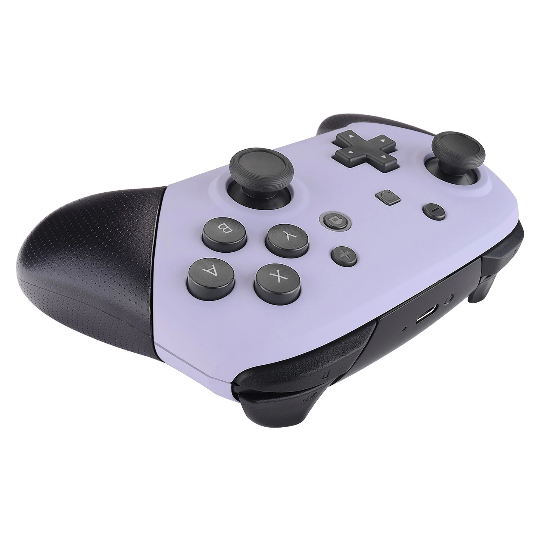 eXtremeRate Replacement Faceplate and Backplate for Nintendo Switch Pro Controller - Light Violet - Image 6
