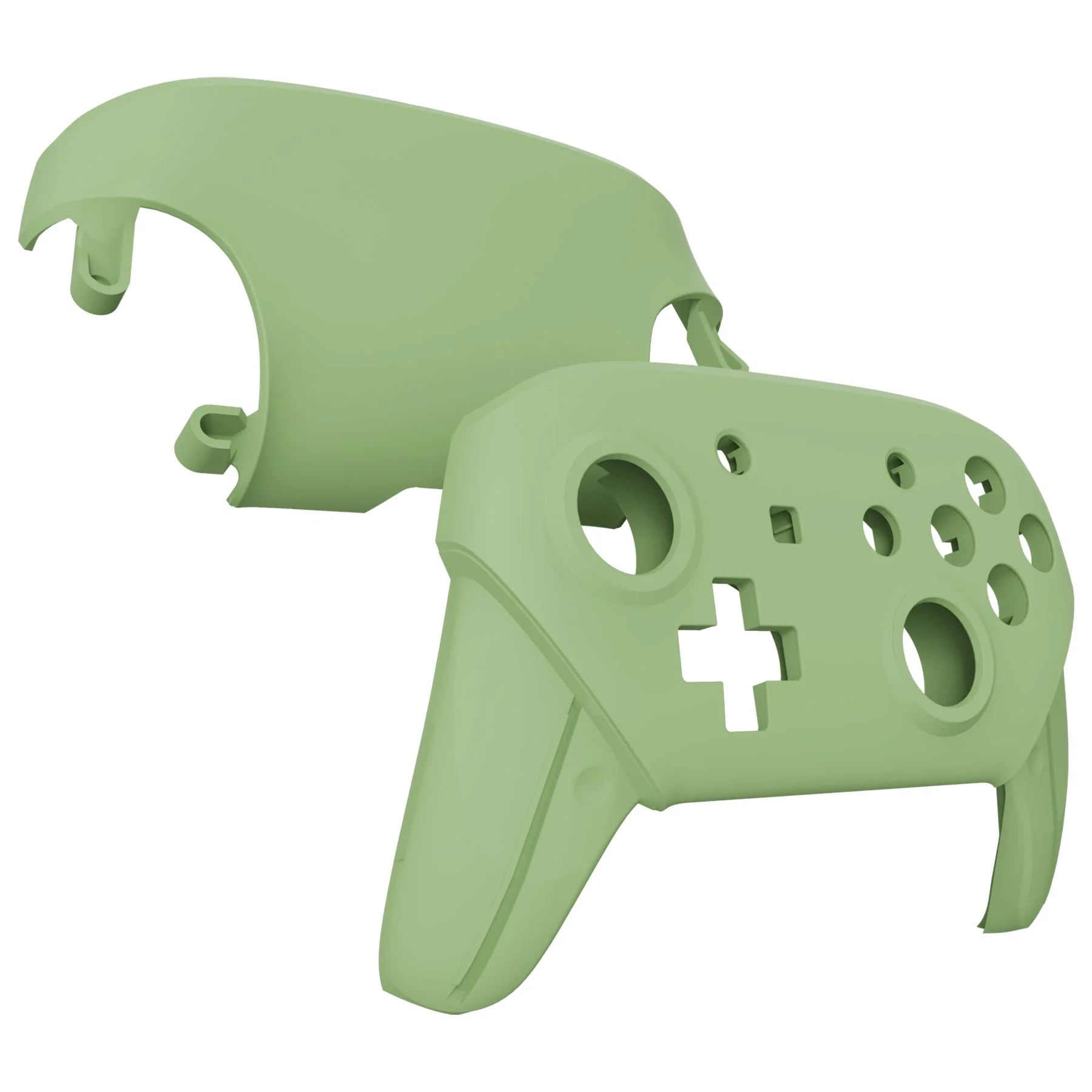 eXtremeRate Replacement Faceplate and Backplate for Nintendo Switch Pro Controller - Matcha Green - Image 3