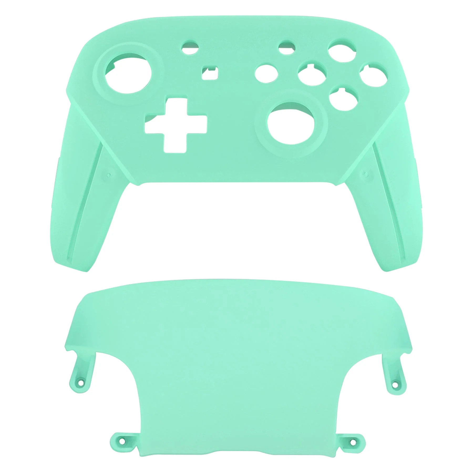 eXtremeRate Replacement Faceplate and Backplate for Nintendo Switch Pro Controller - Mint Green - Image 2