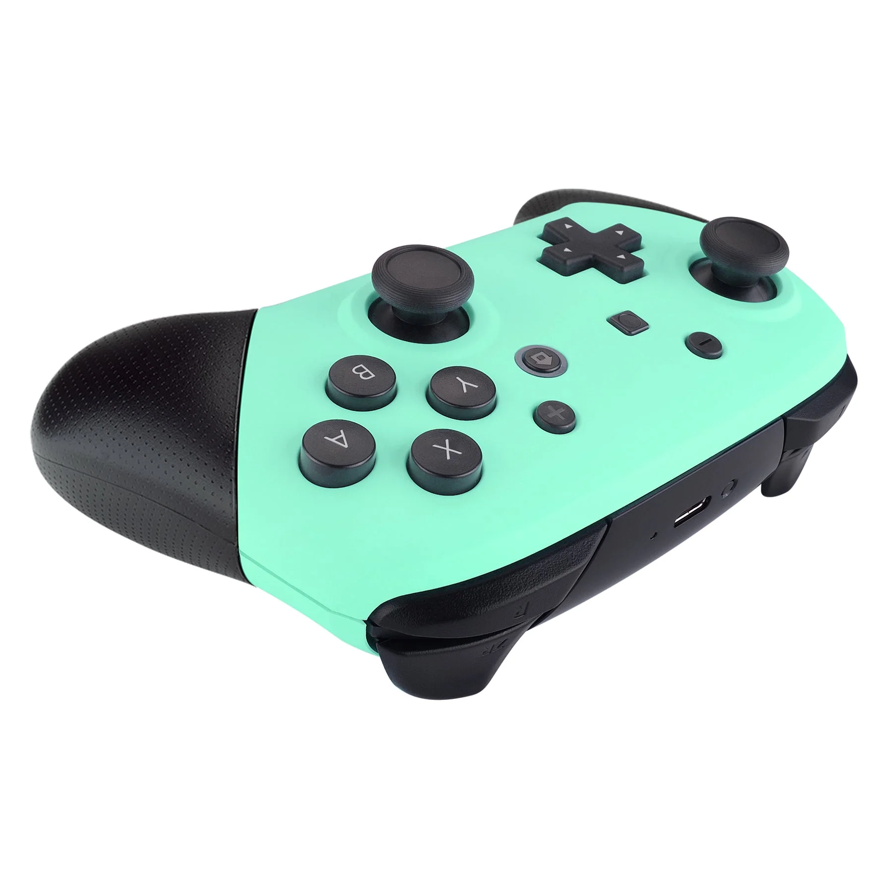 eXtremeRate Replacement Faceplate and Backplate for Nintendo Switch Pro Controller - Mint Green - Image 6