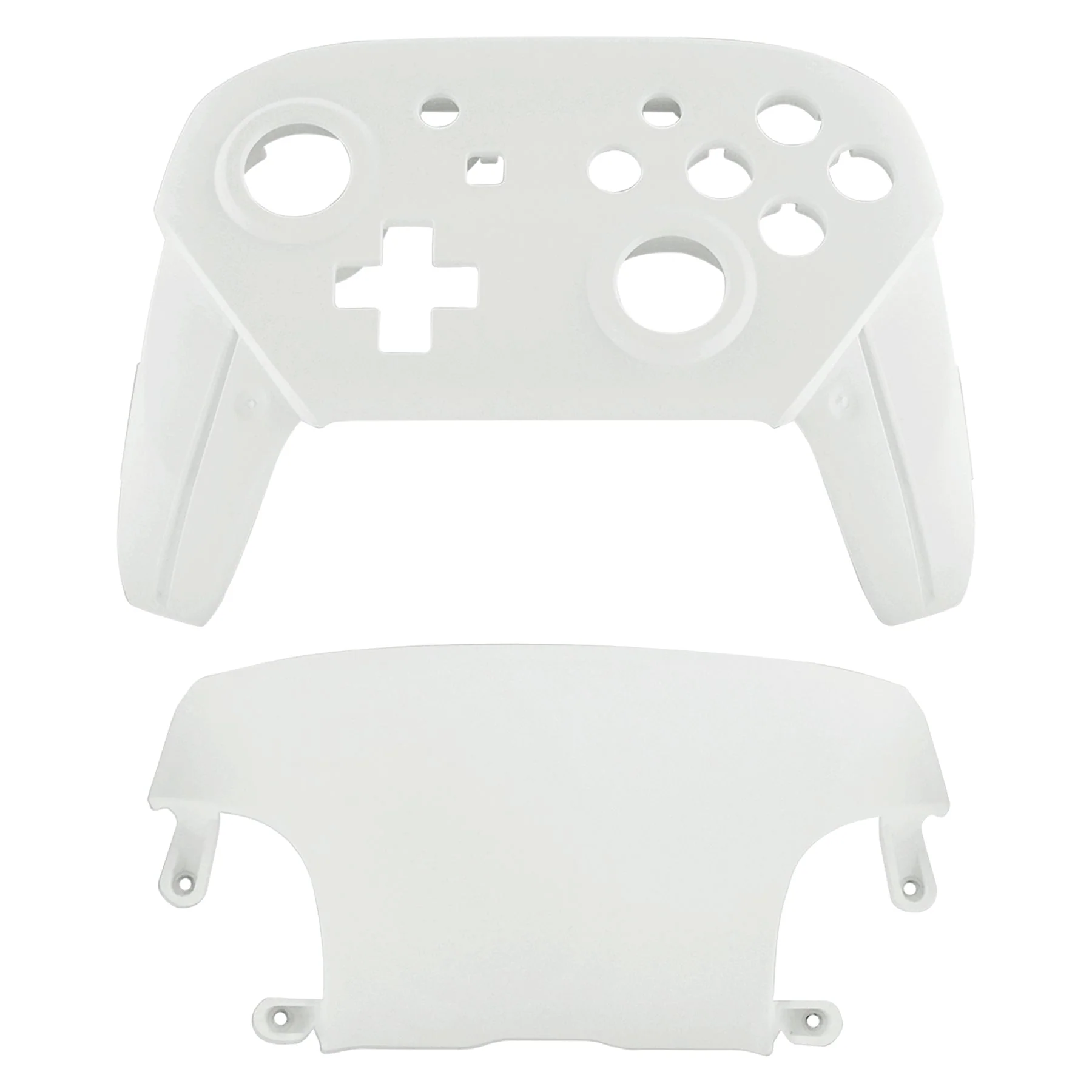 eXtremeRate Replacement Faceplate and Backplate for Nintendo Switch Pro Controller - White - Image 2