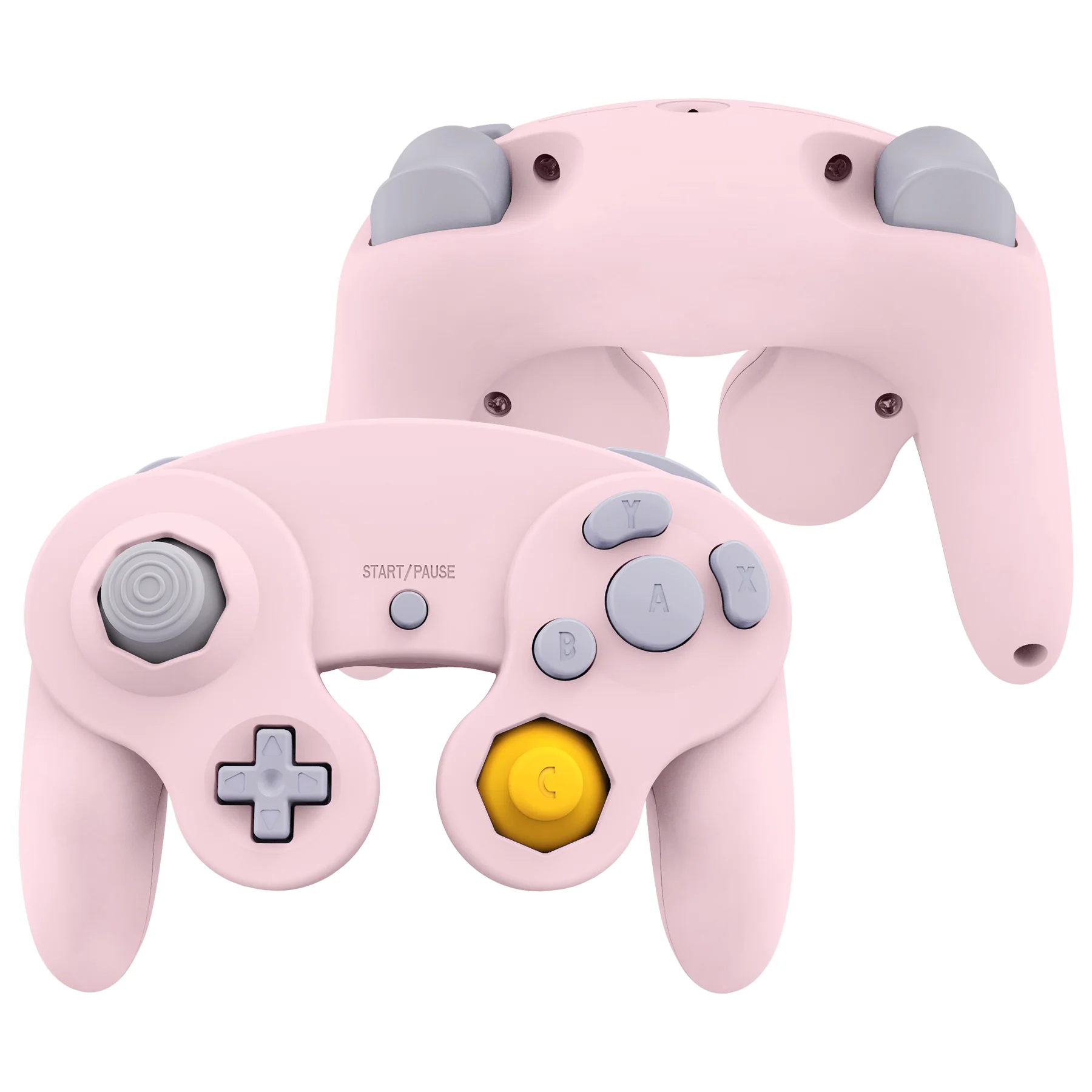 eXtremeRate Replacement Faceplate Backplate with Buttons for Nintendo GameCube Controller NGC - Cherry Blossoms Pink - Image 2