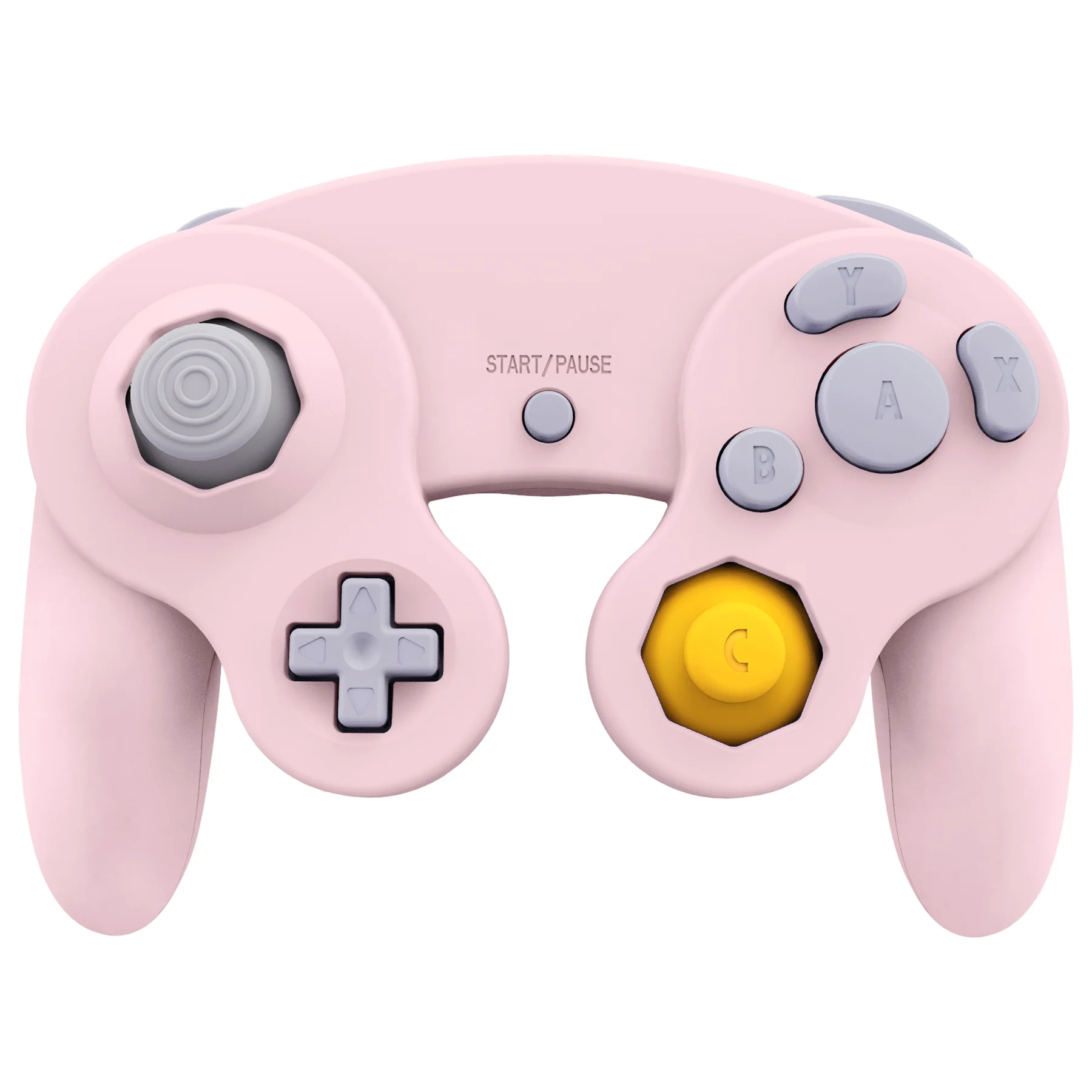 eXtremeRate Replacement Faceplate Backplate with Buttons for Nintendo GameCube Controller NGC - Cherry Blossoms Pink - Image 4