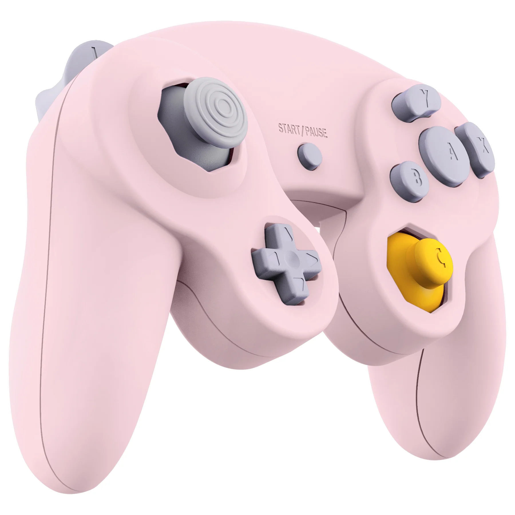 eXtremeRate Replacement Faceplate Backplate with Buttons for Nintendo GameCube Controller NGC - Cherry Blossoms Pink - Image 5