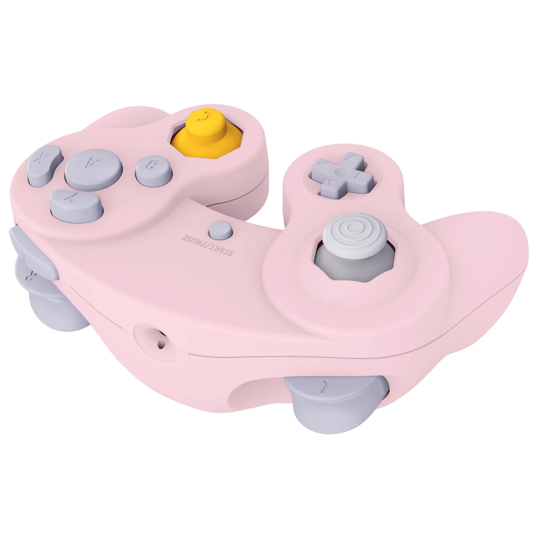 eXtremeRate Replacement Faceplate Backplate with Buttons for Nintendo GameCube Controller NGC - Cherry Blossoms Pink - Image 8