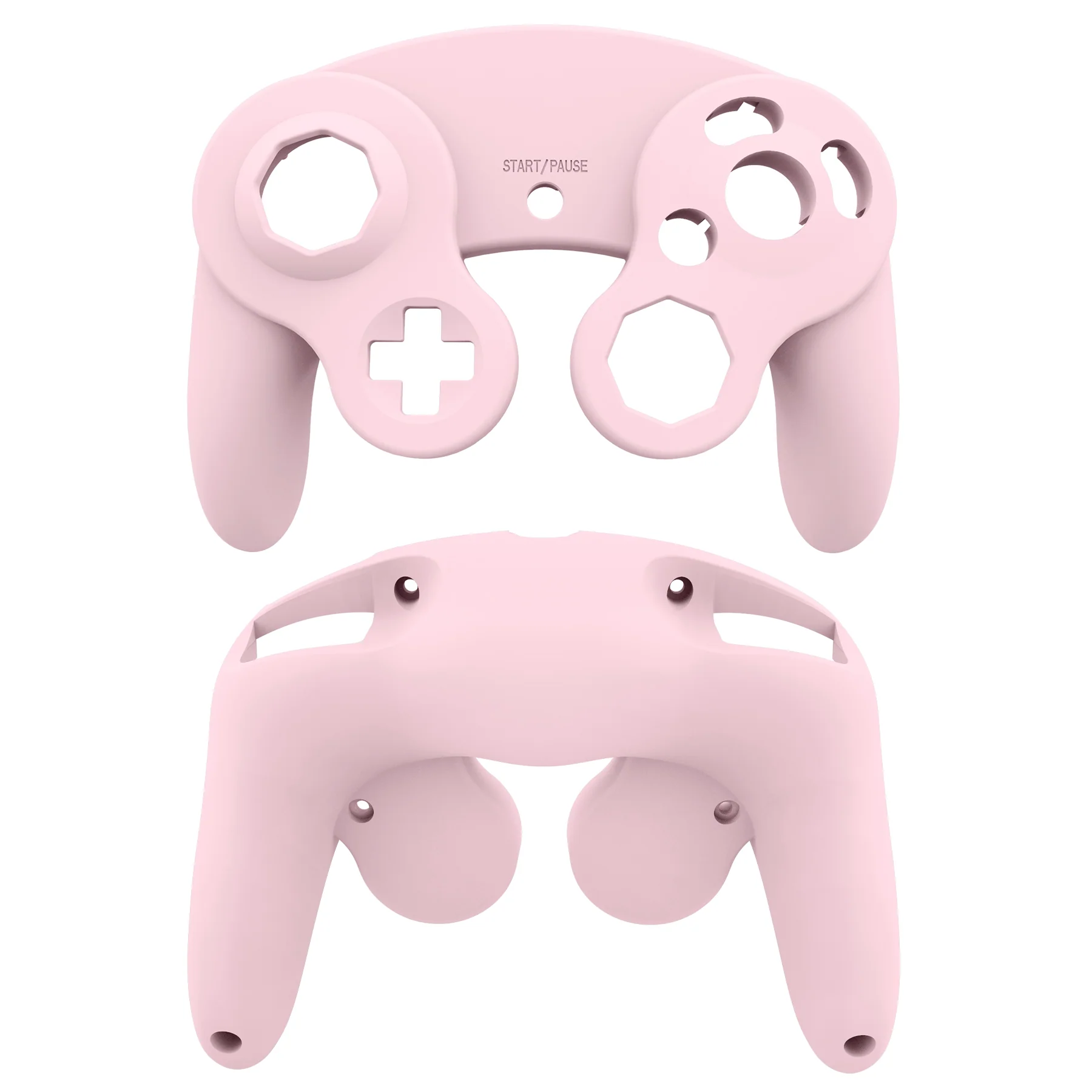 eXtremeRate Replacement Faceplate Backplate with Buttons for Nintendo GameCube Controller NGC - Cherry Blossoms Pink - Image 9