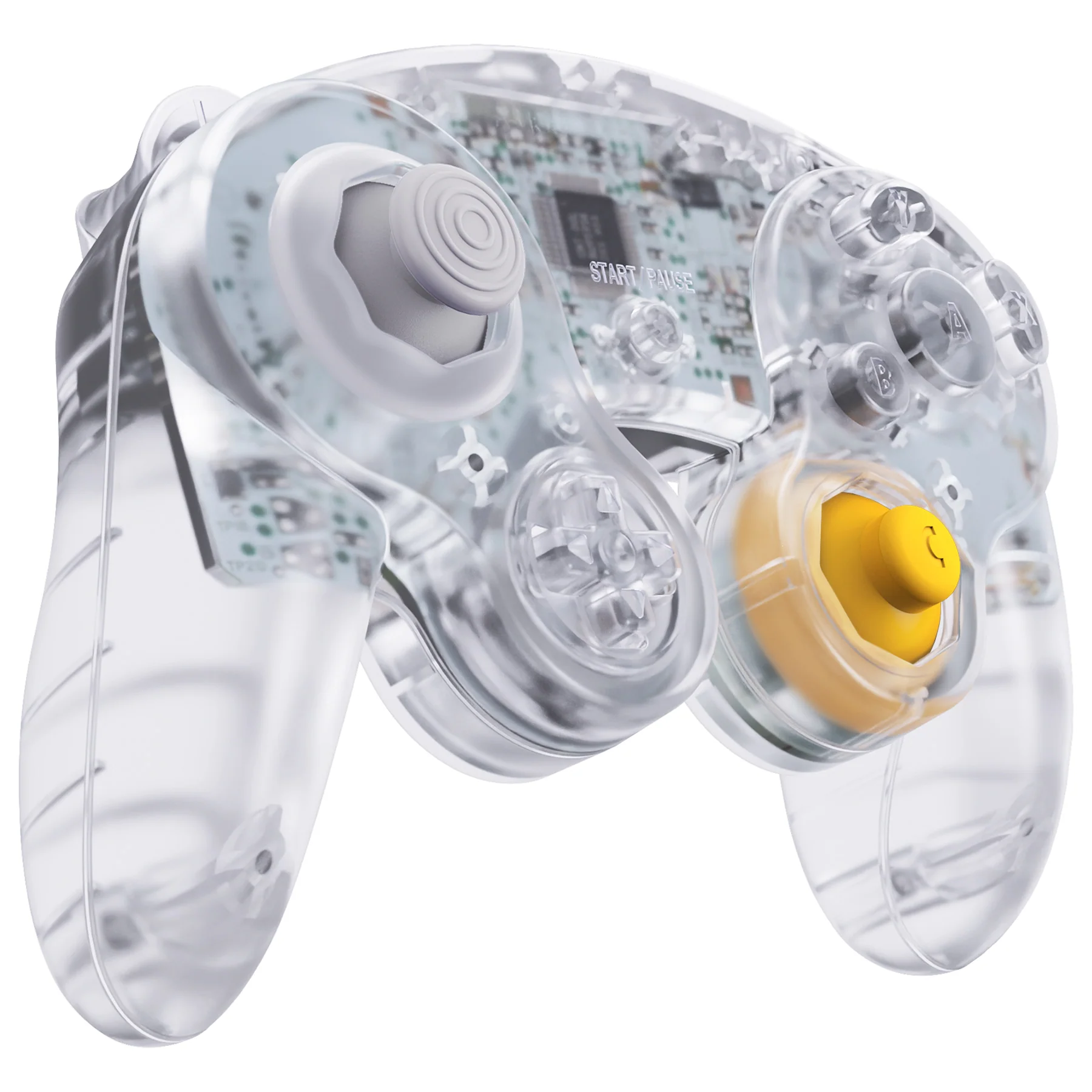 eXtremeRate Replacement Faceplate Backplate with Buttons for Nintendo GameCube Controller NGC - Clear - Image 5