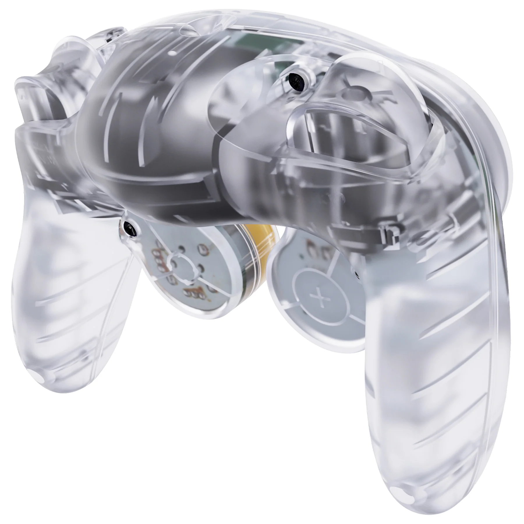 eXtremeRate Replacement Faceplate Backplate with Buttons for Nintendo GameCube Controller NGC - Clear - Image 6