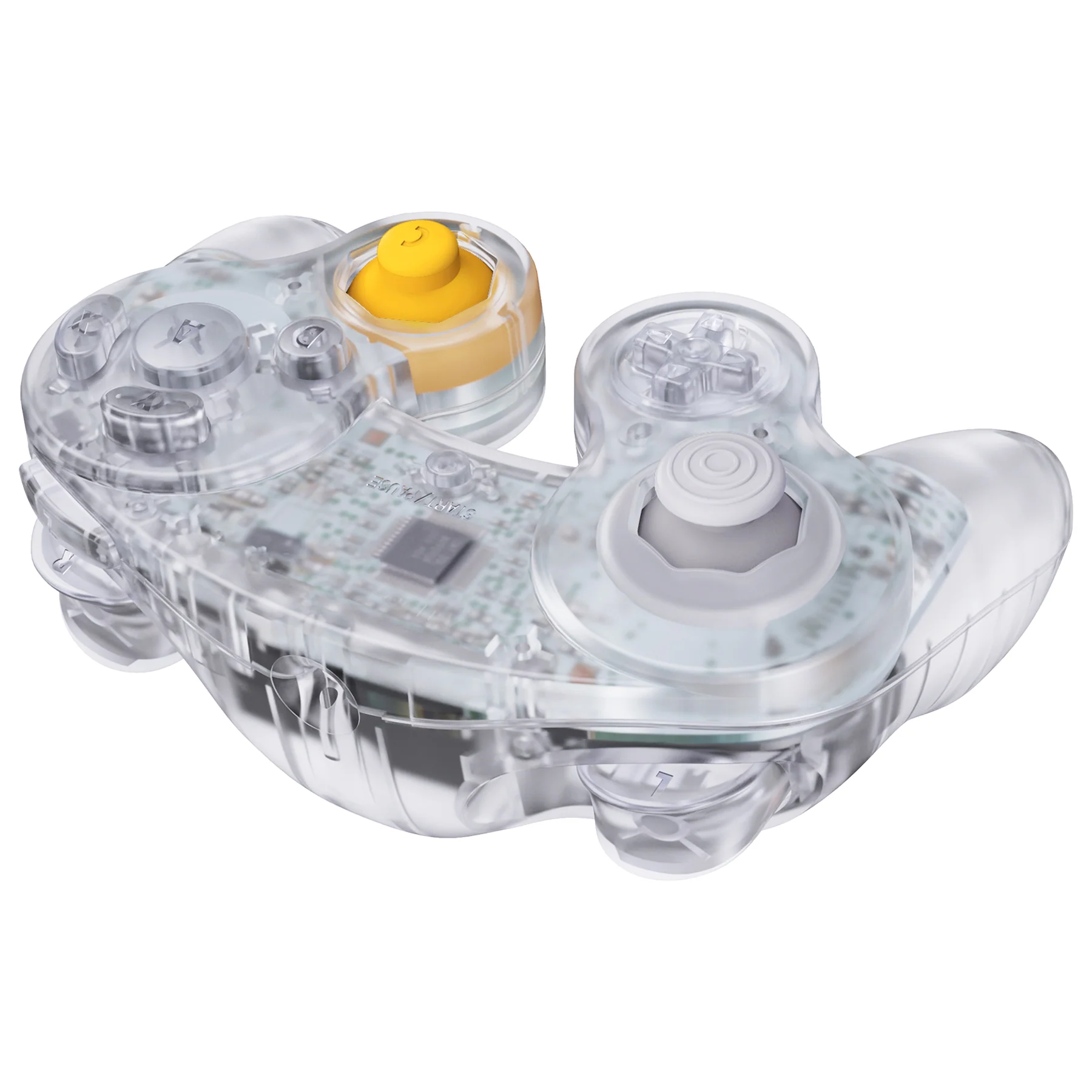 eXtremeRate Replacement Faceplate Backplate with Buttons for Nintendo GameCube Controller NGC - Clear - Image 8