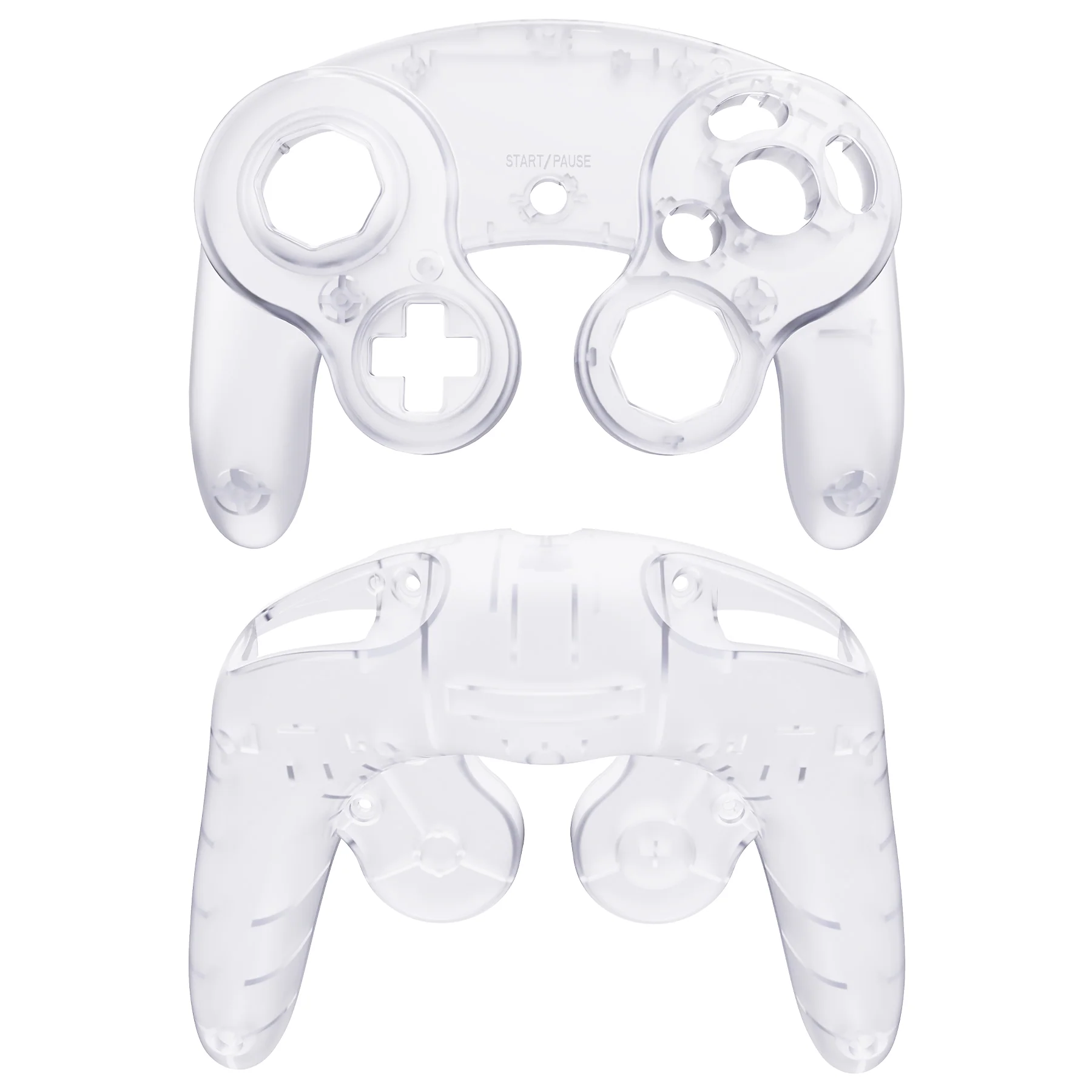eXtremeRate Replacement Faceplate Backplate with Buttons for Nintendo GameCube Controller NGC - Clear - Image 9