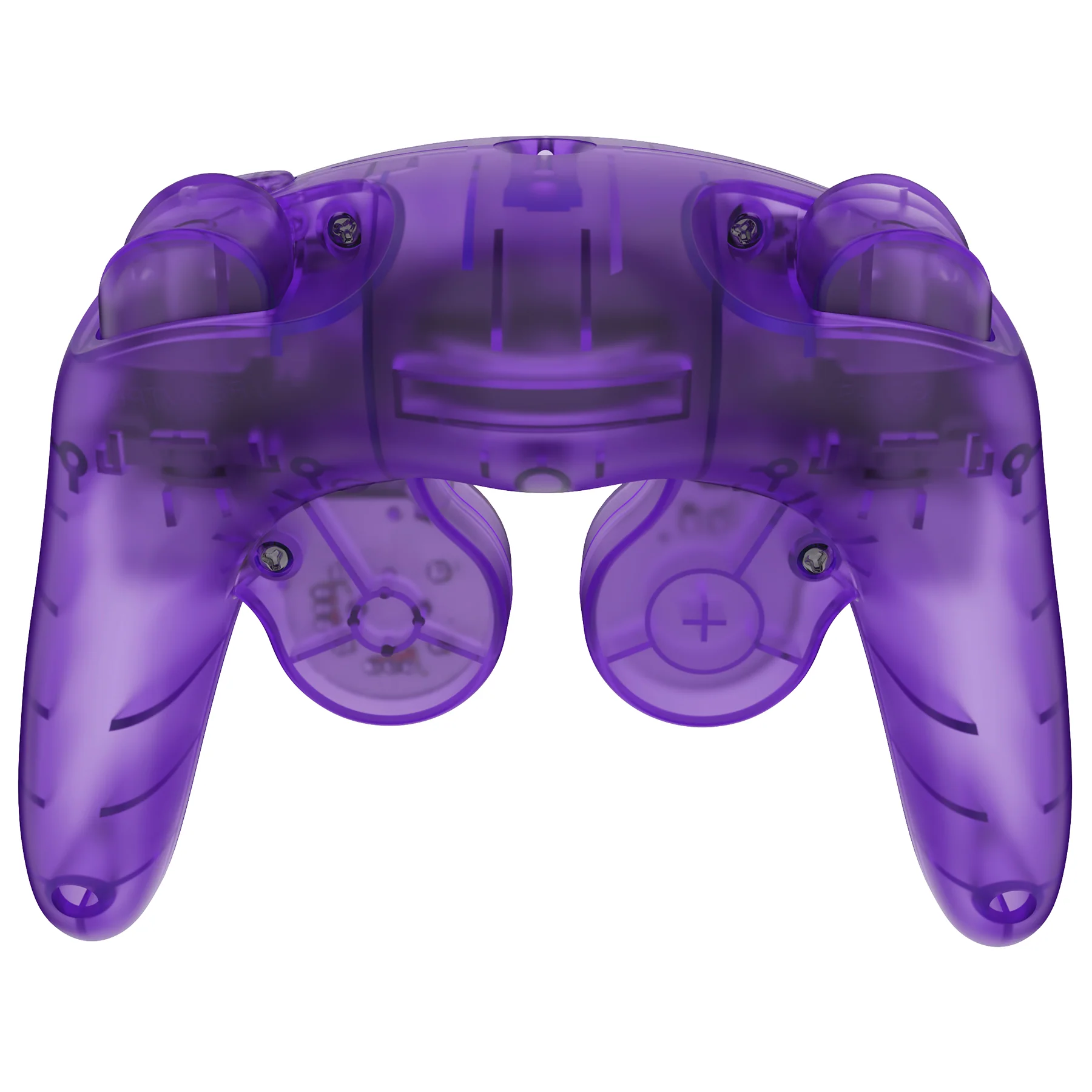 eXtremeRate Replacement Faceplate Backplate with Buttons for Nintendo GameCube Controller NGC - Clear Atomic Purple - Image 7