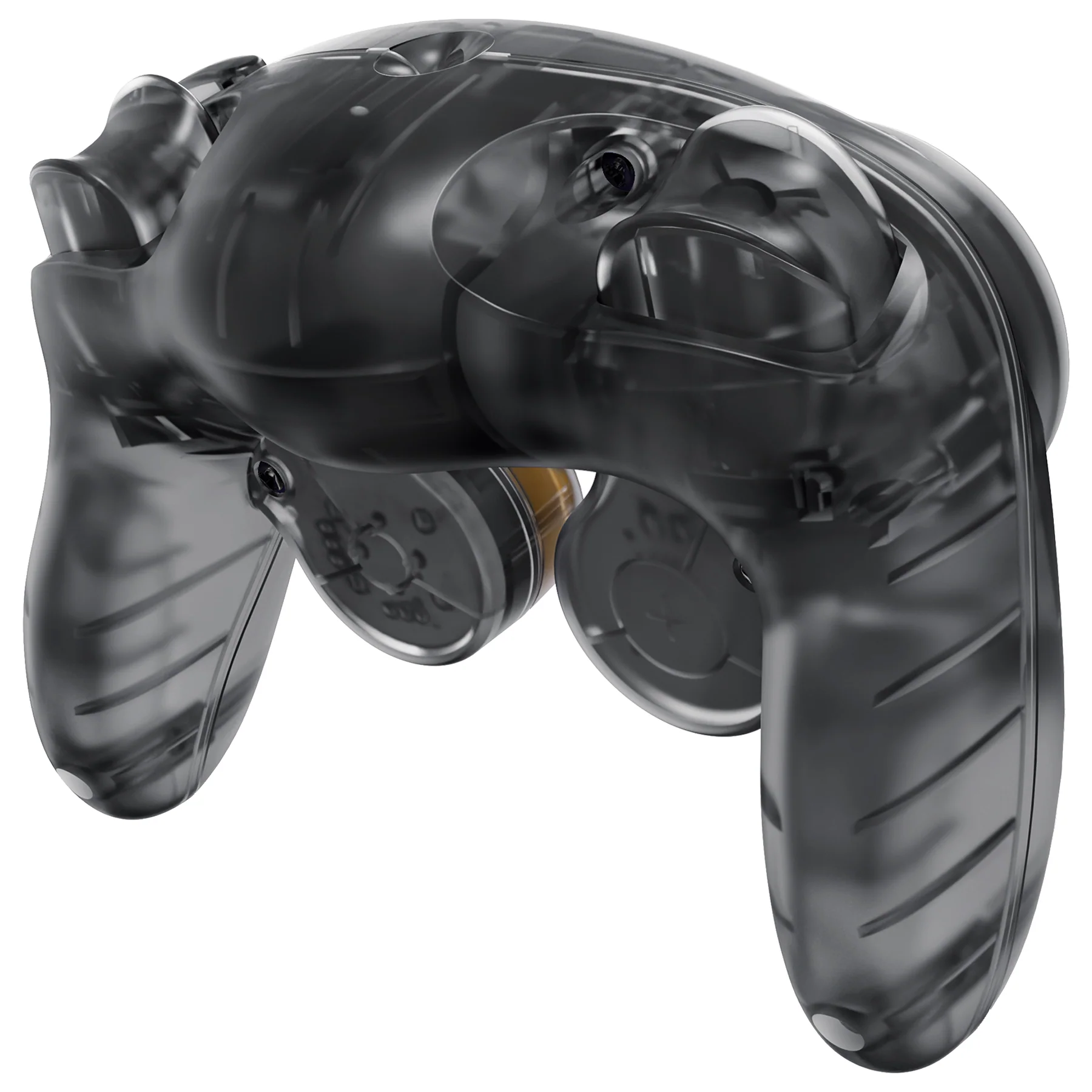 eXtremeRate Replacement Faceplate Backplate with Buttons for Nintendo GameCube Controller NGC - Clear Black - Image 6