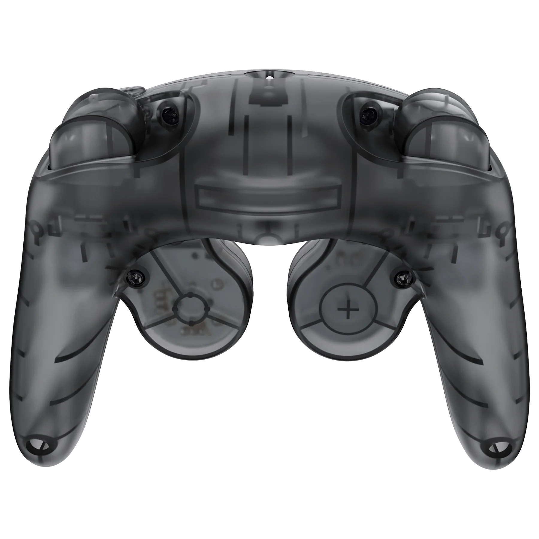eXtremeRate Replacement Faceplate Backplate with Buttons for Nintendo GameCube Controller NGC - Clear Black - Image 7