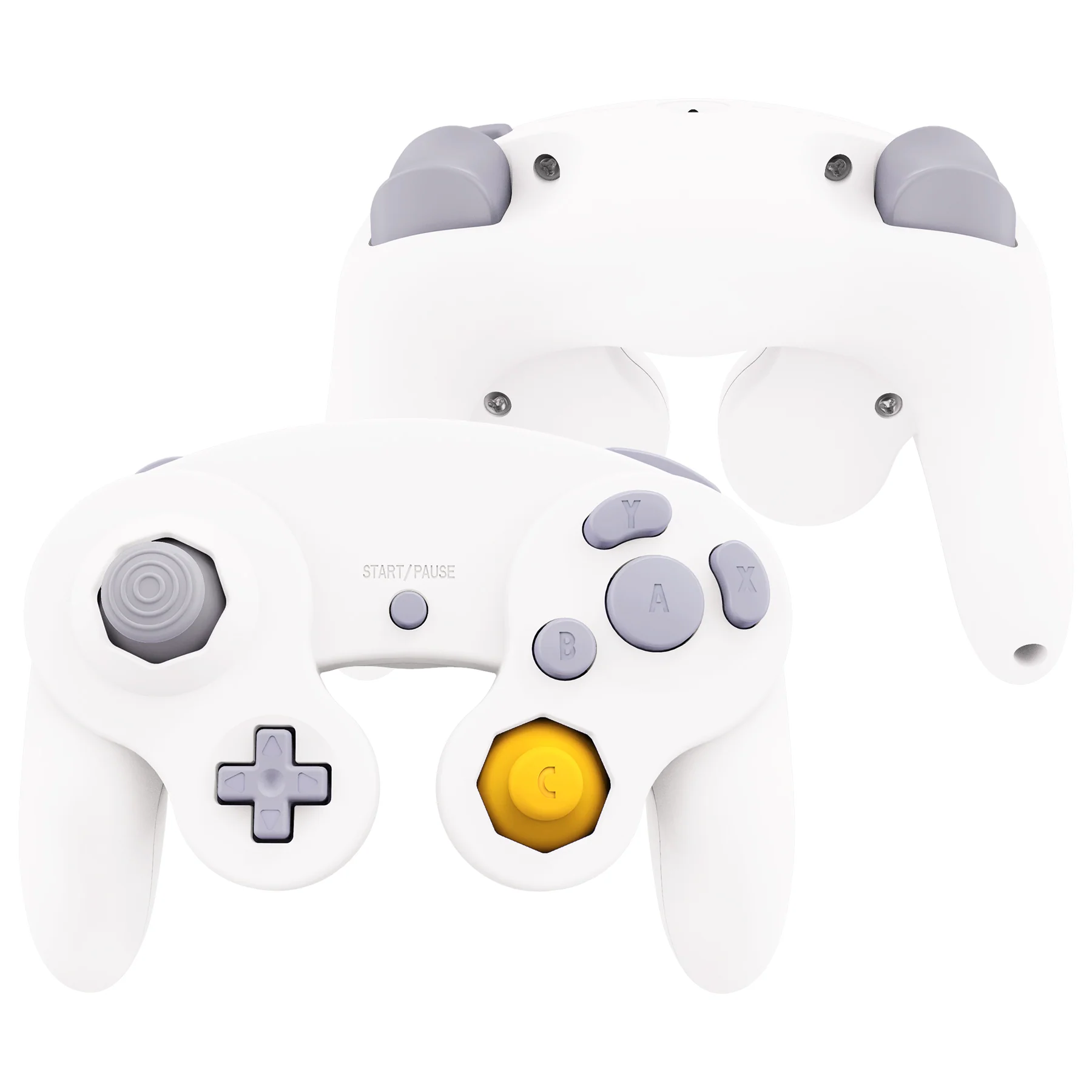 eXtremeRate Replacement Faceplate Backplate with Buttons for Nintendo GameCube Controller NGC - White - Image 2