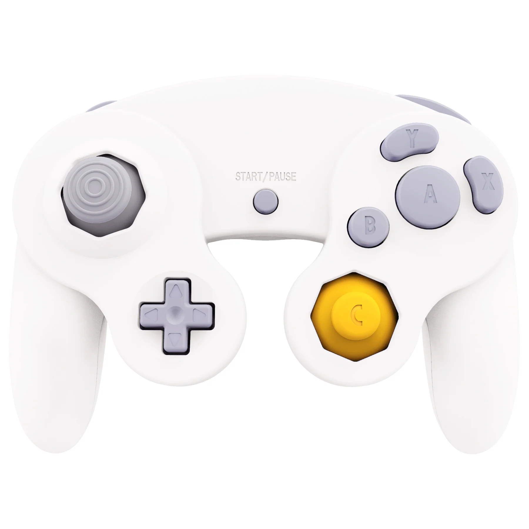 eXtremeRate Replacement Faceplate Backplate with Buttons for Nintendo GameCube Controller NGC - White - Image 4