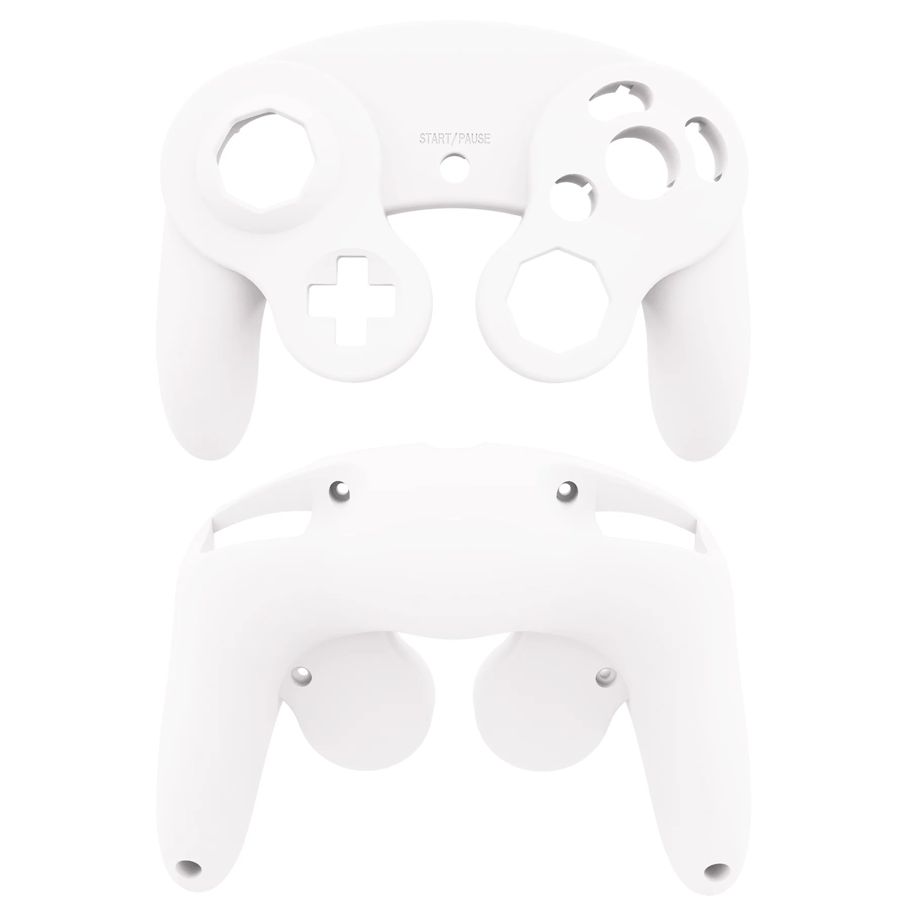 eXtremeRate Replacement Faceplate Backplate with Buttons for Nintendo GameCube Controller NGC - White - Image 9