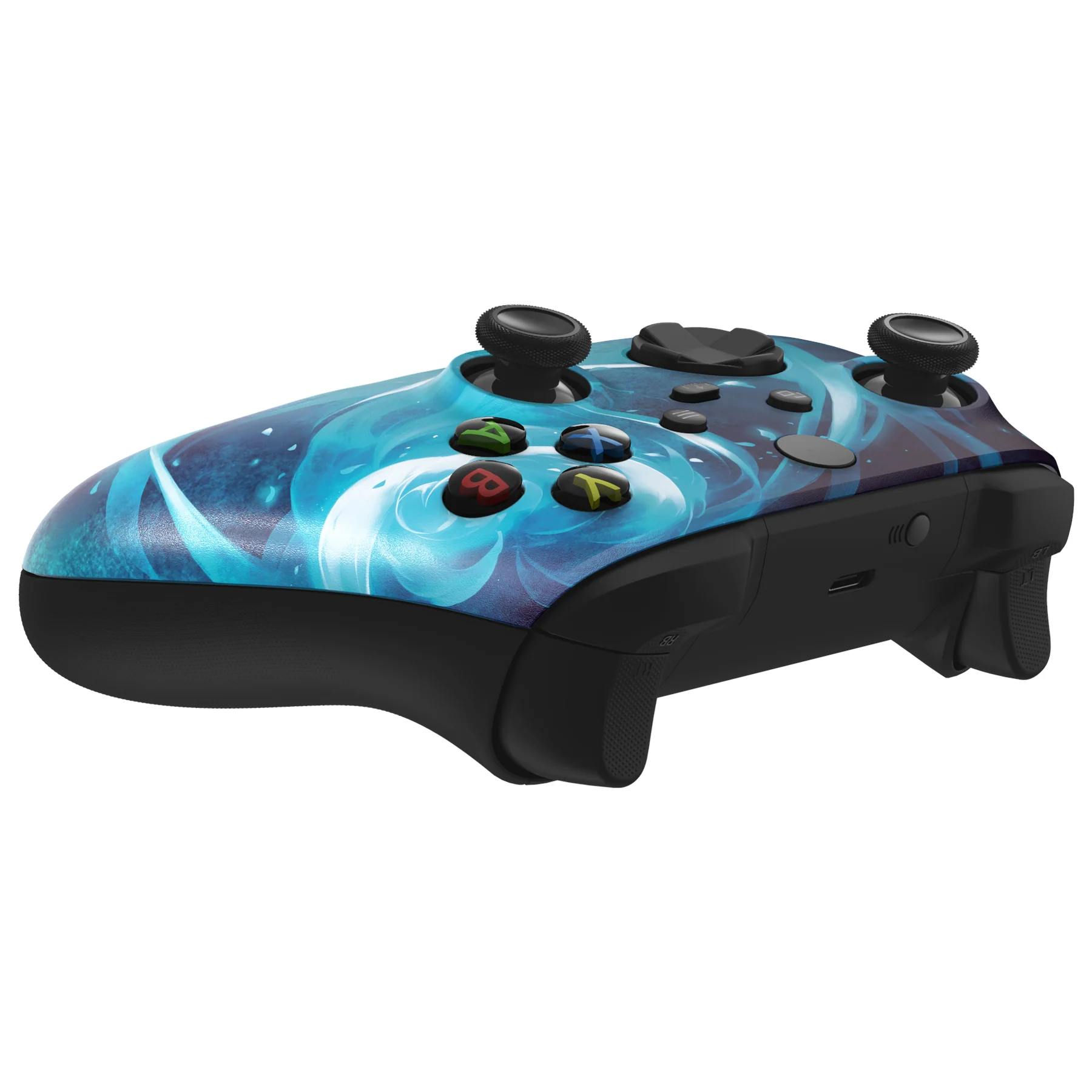 eXtremeRate Replacement Faceplate Front Housing Shell for Xbox Series X & S Controller - Aero Slash Magic - Image 6