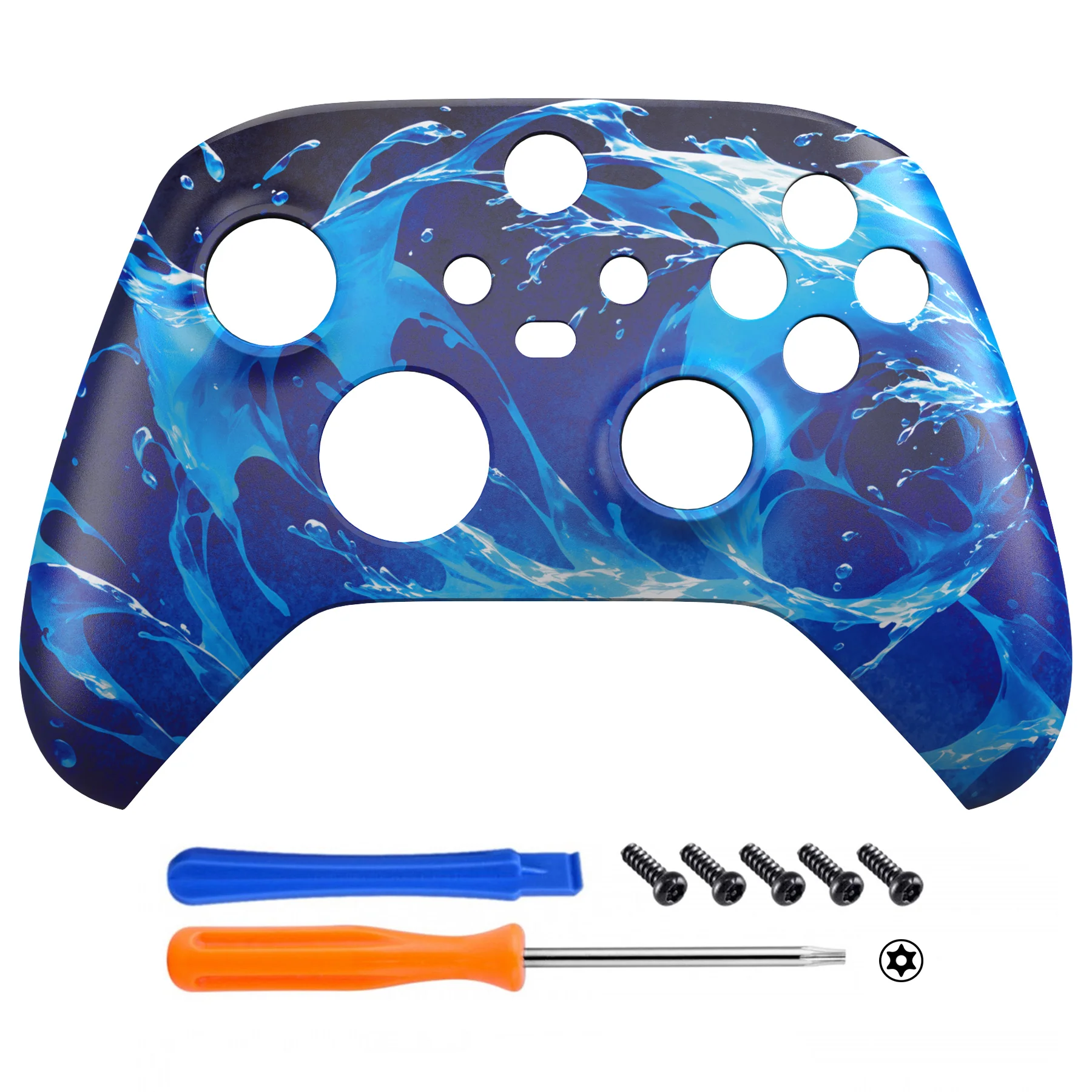eXtremeRate Replacement Faceplate Front Housing Shell for Xbox Series X & S Controller - Aqua Magic - Image 2