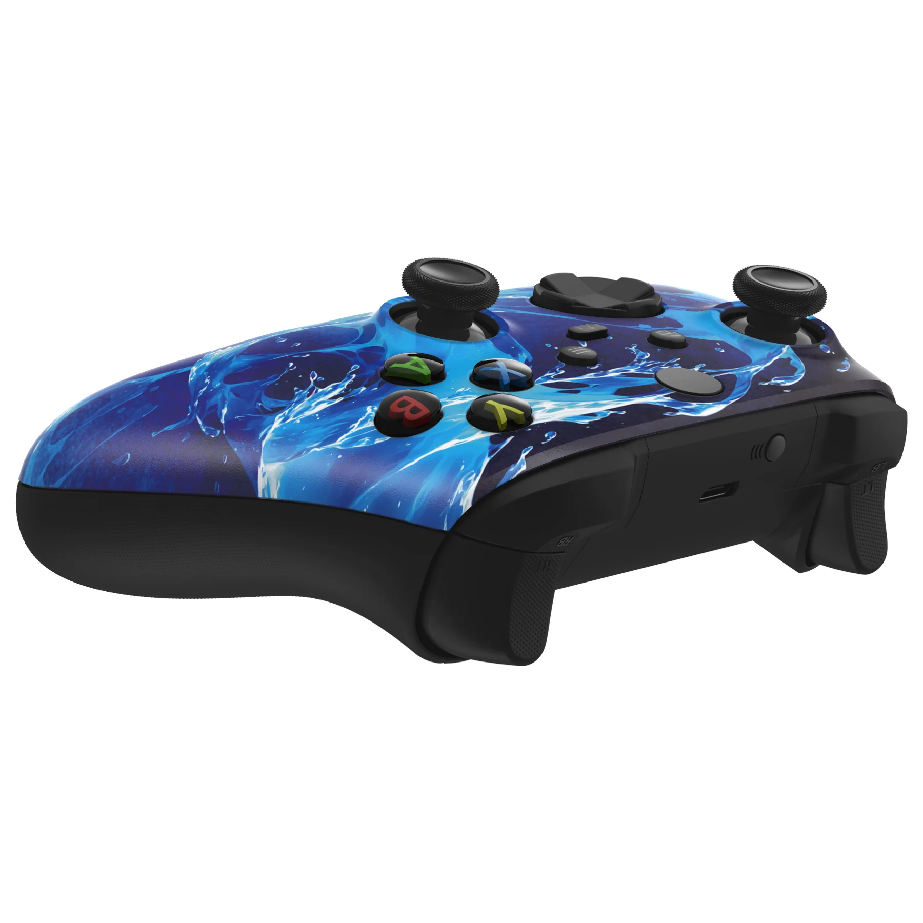 eXtremeRate Replacement Faceplate Front Housing Shell for Xbox Series X & S Controller - Aqua Magic - Image 6