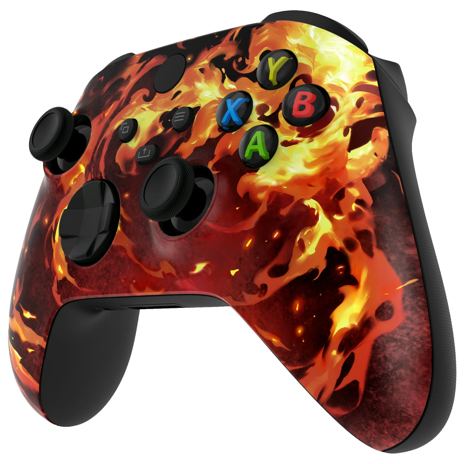 eXtremeRate Replacement Faceplate Front Housing Shell for Xbox Series X & S Controller - Blazing Magic - Image 4