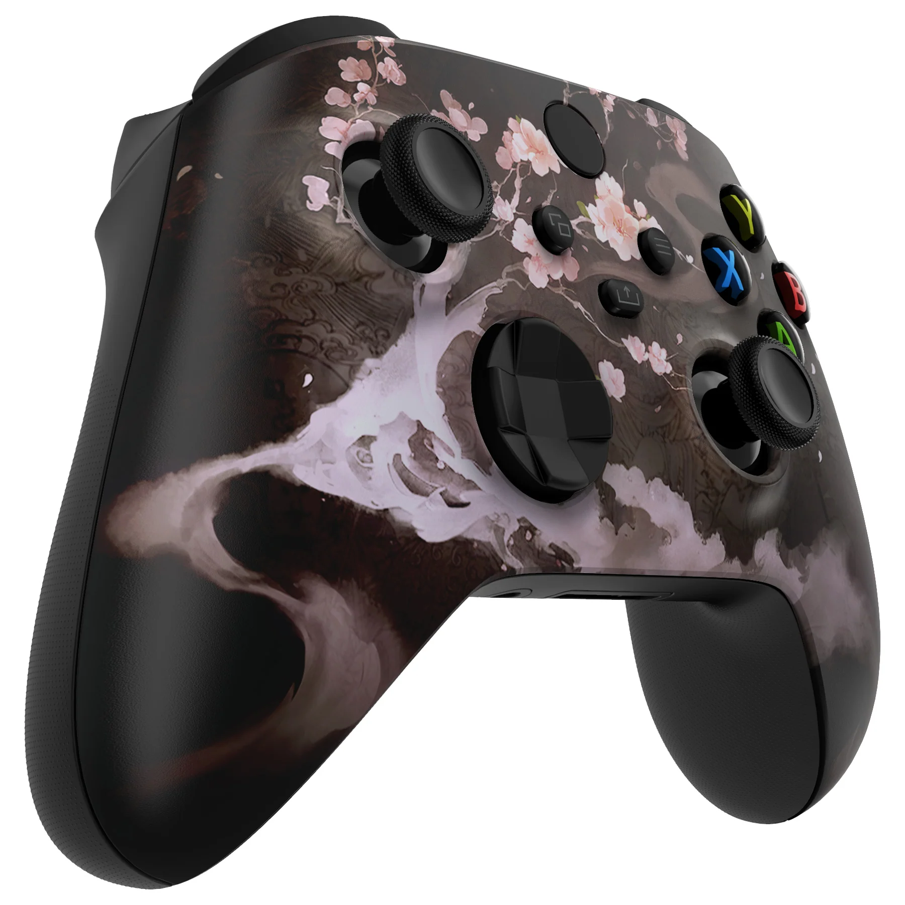 eXtremeRate Replacement Faceplate Front Housing Shell for Xbox Series X & S Controller - Blossom In The Darkness - Image 5