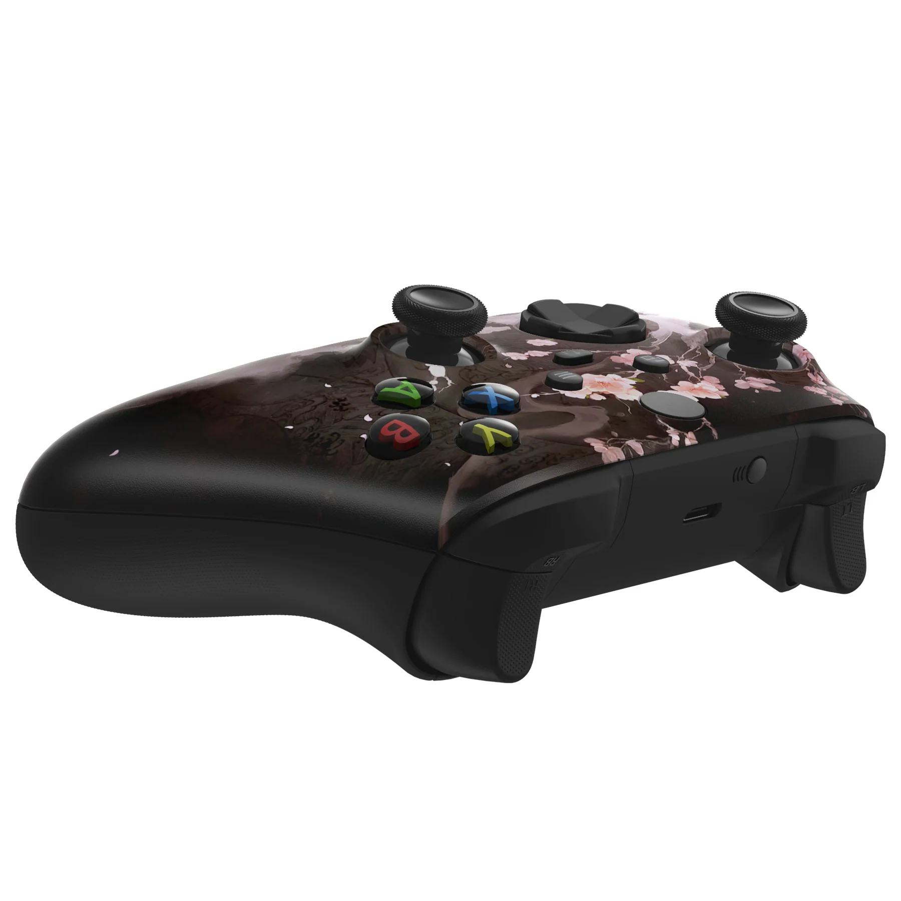 eXtremeRate Replacement Faceplate Front Housing Shell for Xbox Series X & S Controller - Blossom In The Darkness - Image 6
