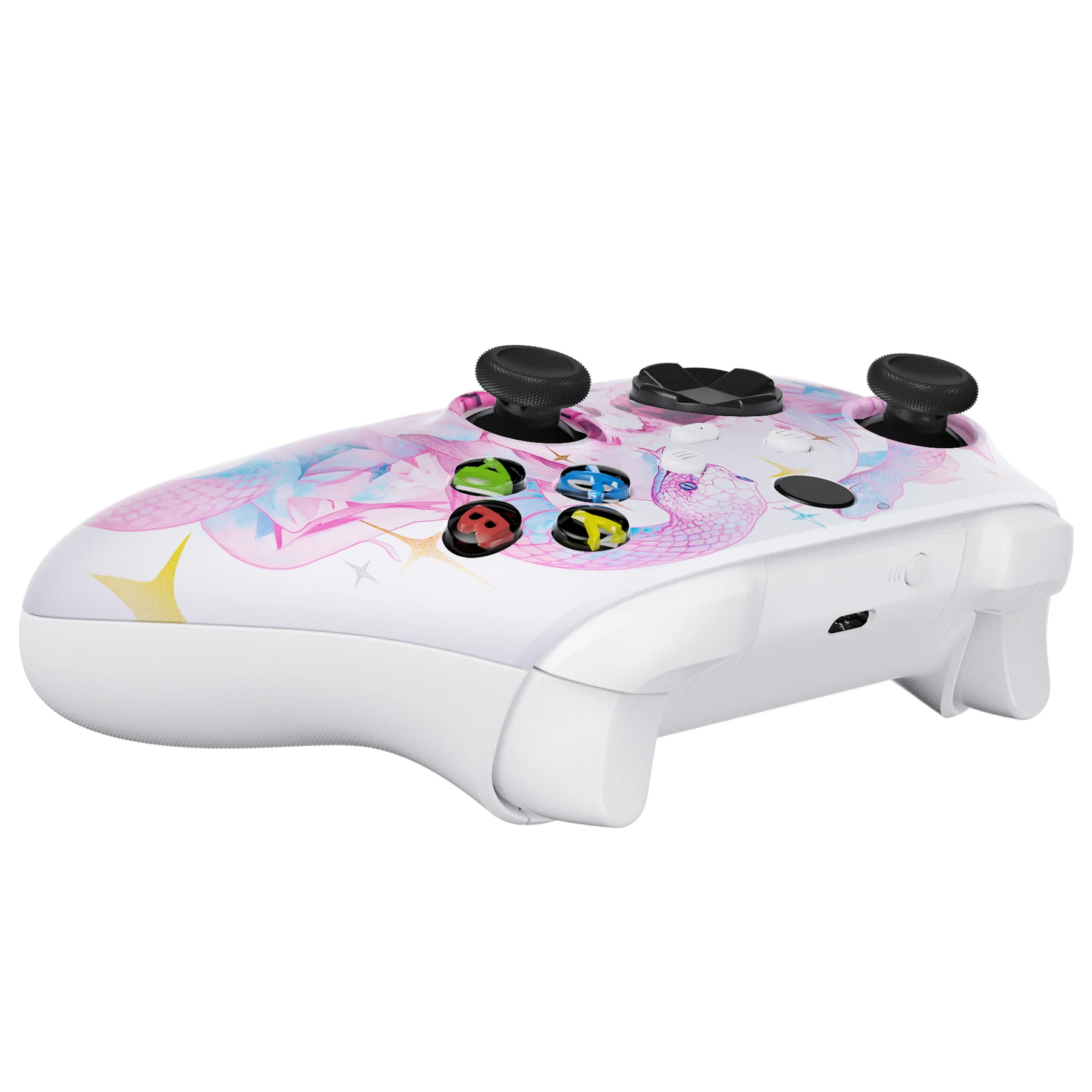eXtremeRate Replacement Faceplate Front Housing Shell for Xbox Series X & S Controller - Celestial Serpent's Embrace - Image 6