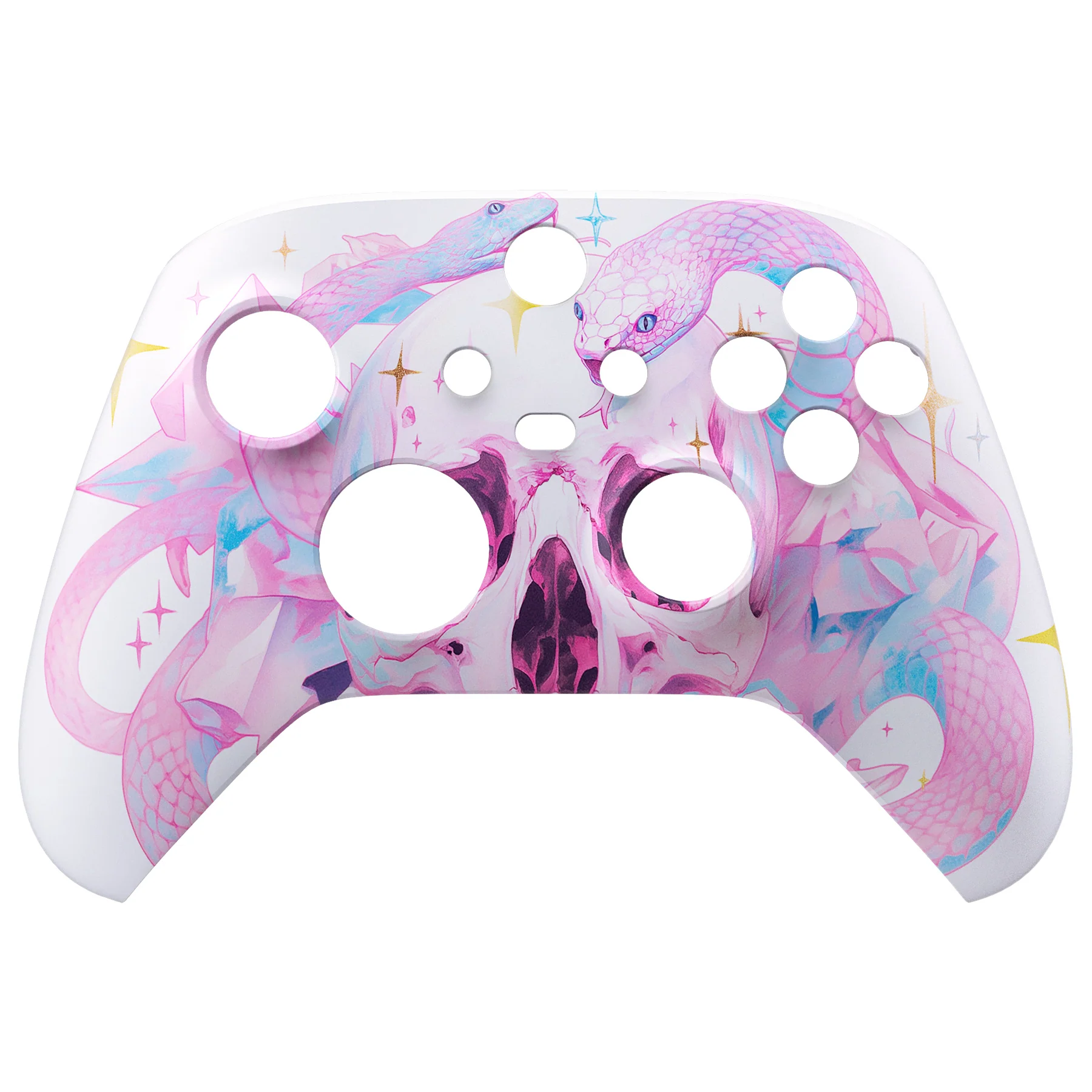 eXtremeRate Replacement Faceplate Front Housing Shell for Xbox Series X & S Controller - Celestial Serpent's Embrace - Image 7