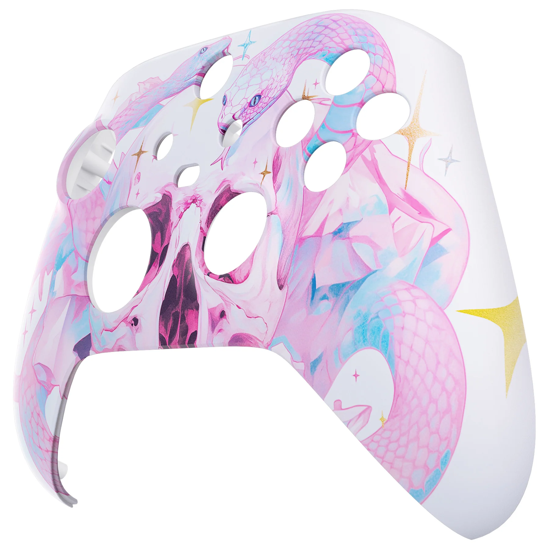 eXtremeRate Replacement Faceplate Front Housing Shell for Xbox Series X & S Controller - Celestial Serpent's Embrace - Image 8