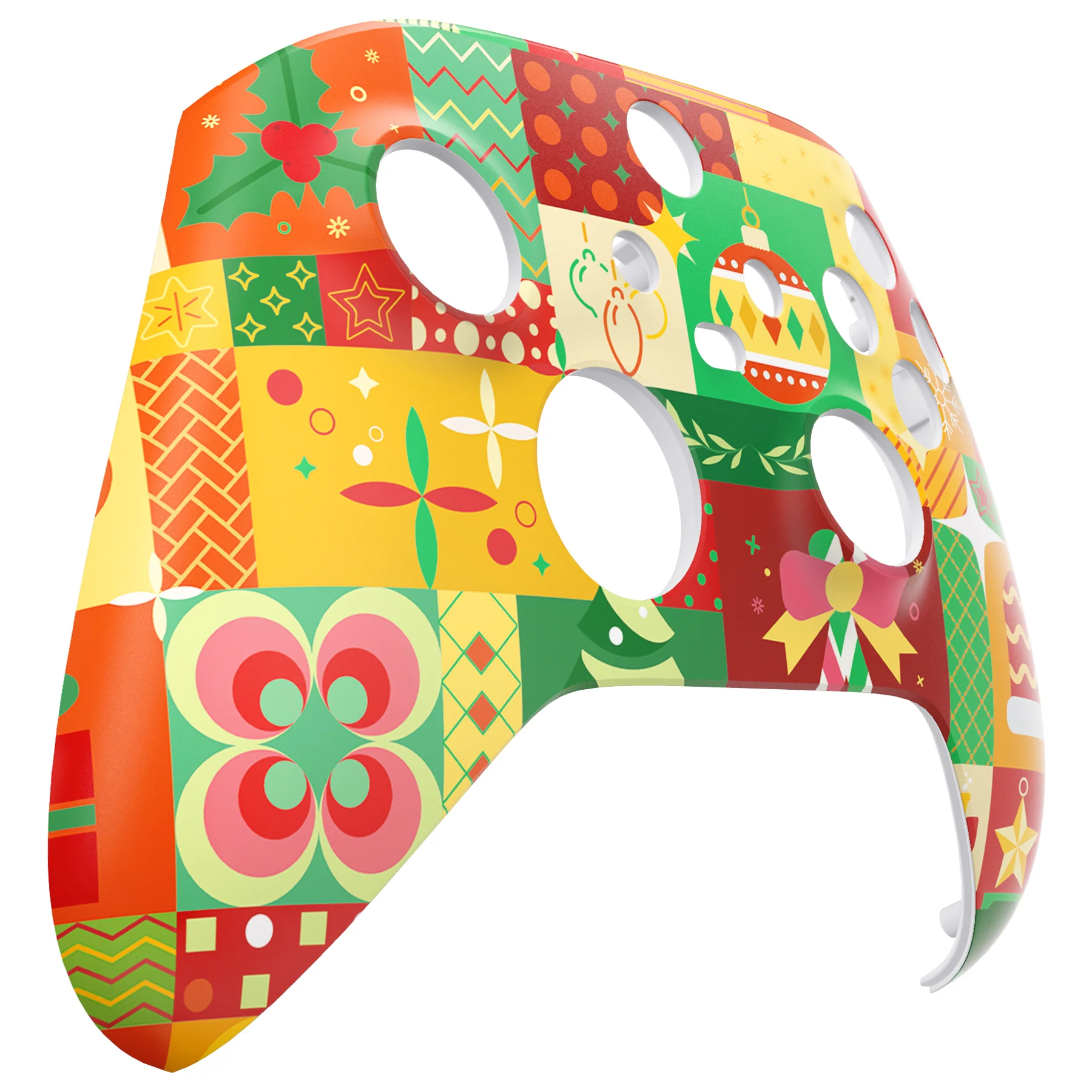 eXtremeRate Replacement Faceplate Front Housing Shell for Xbox Series X & S Controller - Christmas Wrap - Image 9