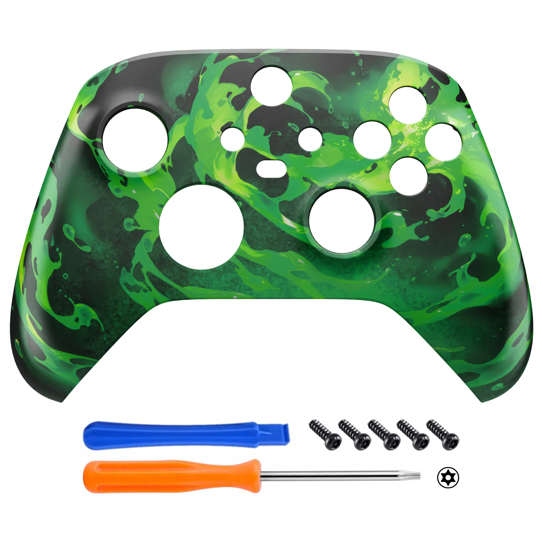 eXtremeRate Replacement Faceplate Front Housing Shell for Xbox Series X & S Controller - Corrosion Magic - Image 2