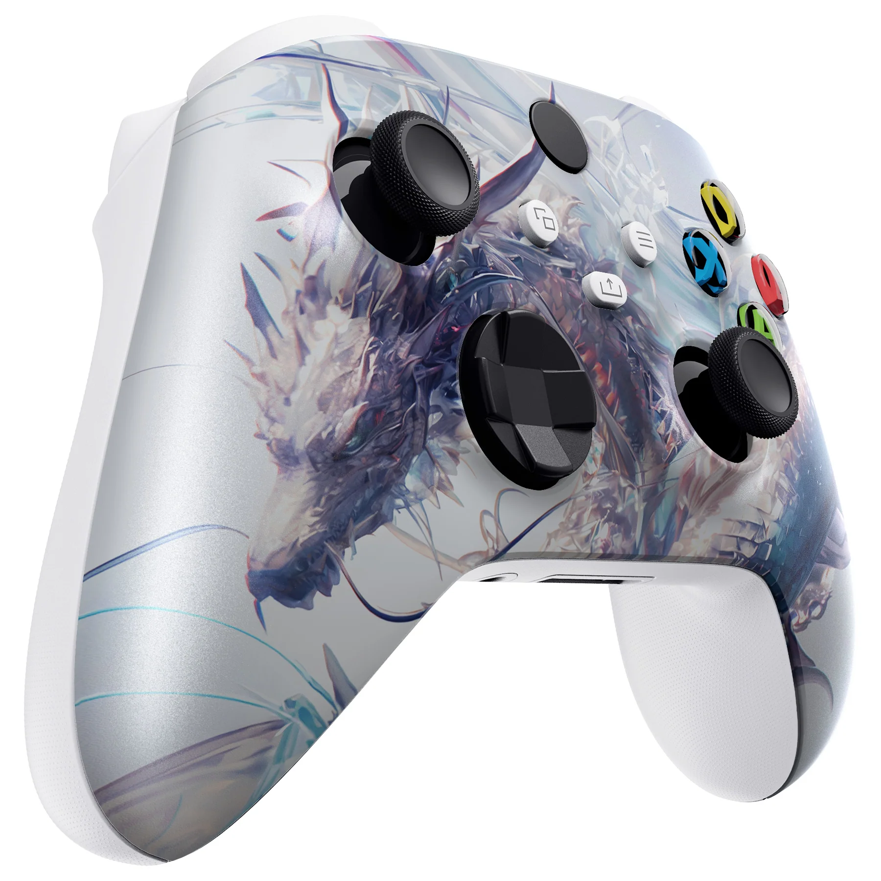 eXtremeRate Replacement Faceplate Front Housing Shell for Xbox Series X & S Controller - Crystal Dragon - Image 5