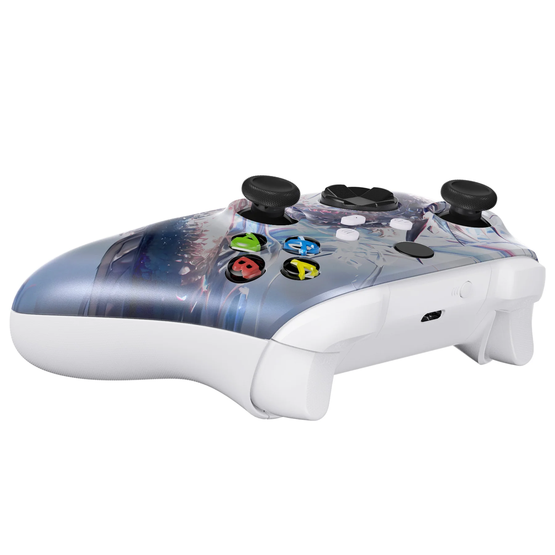 eXtremeRate Replacement Faceplate Front Housing Shell for Xbox Series X & S Controller - Crystal Dragon - Image 6