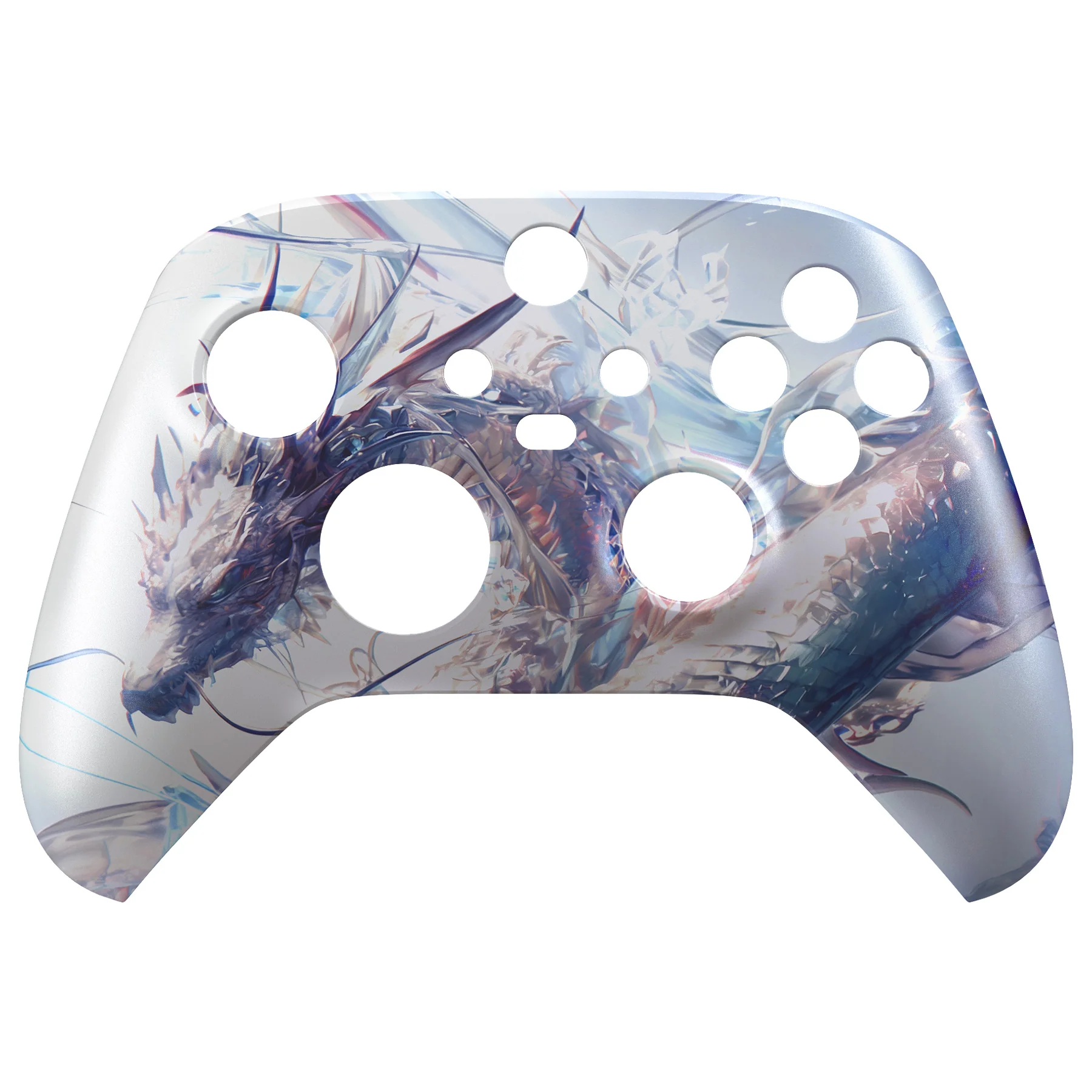 eXtremeRate Replacement Faceplate Front Housing Shell for Xbox Series X & S Controller - Crystal Dragon - Image 7