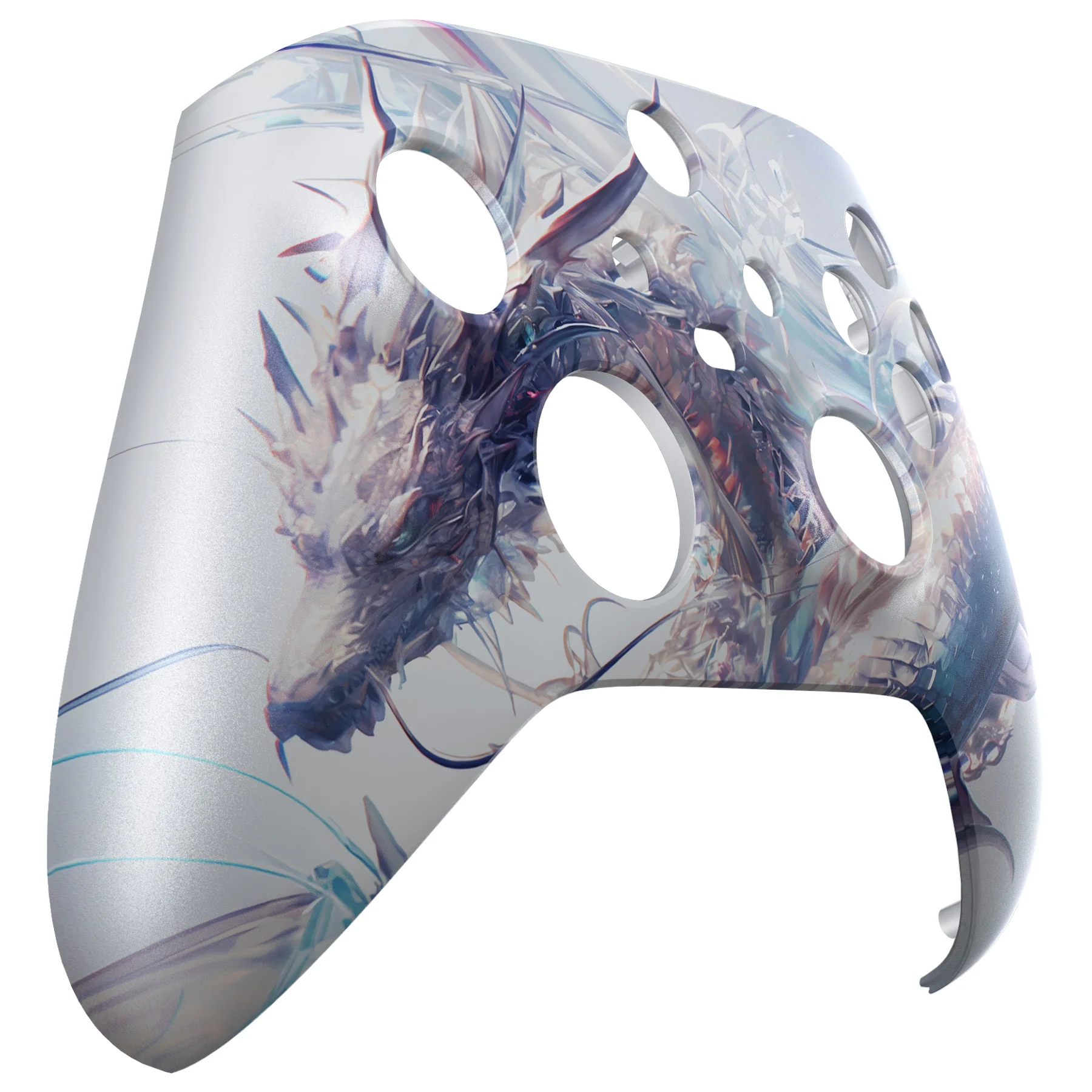 eXtremeRate Replacement Faceplate Front Housing Shell for Xbox Series X & S Controller - Crystal Dragon - Image 9