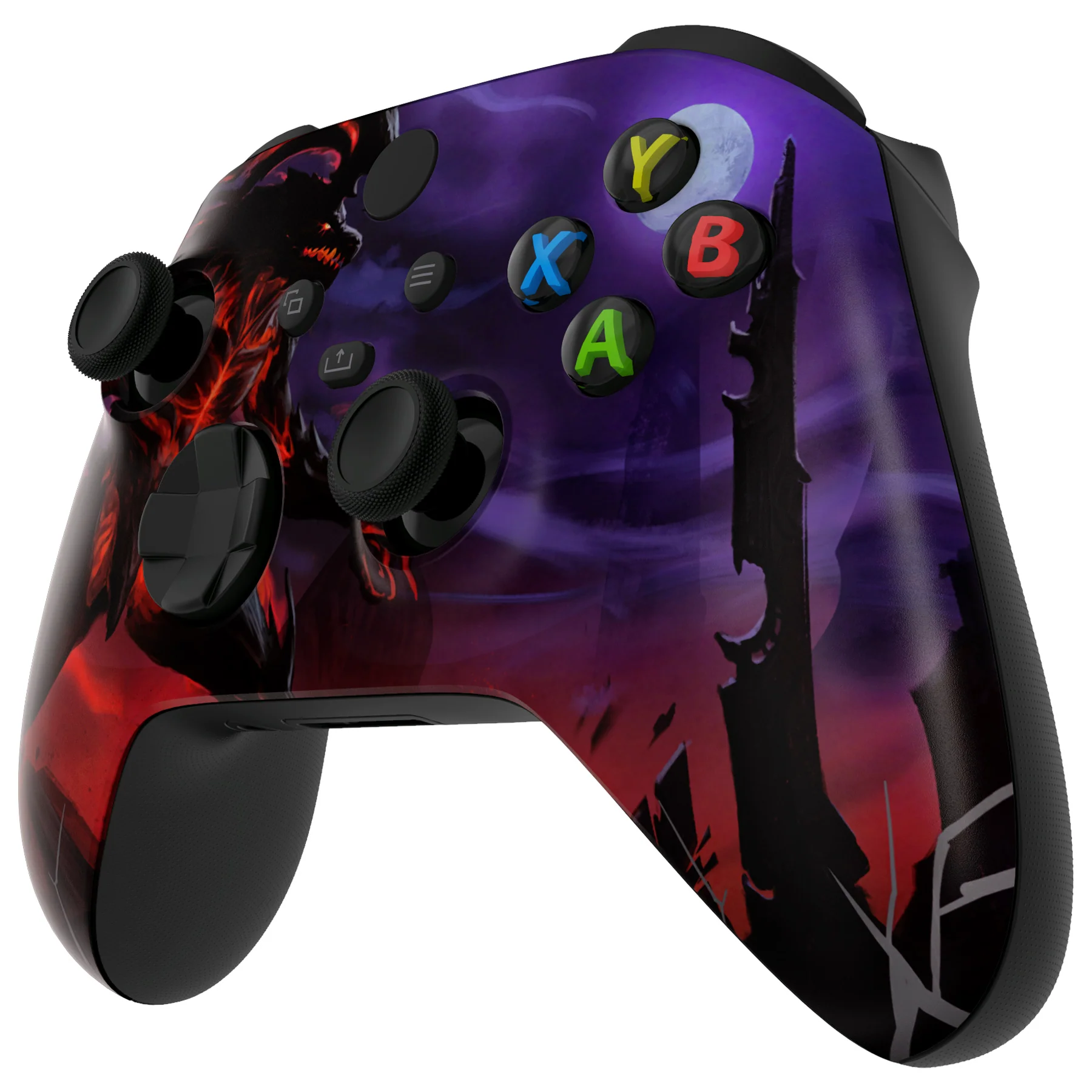 eXtremeRate Replacement Faceplate Front Housing Shell for Xbox Series X & S Controller - Dragon King - Image 4