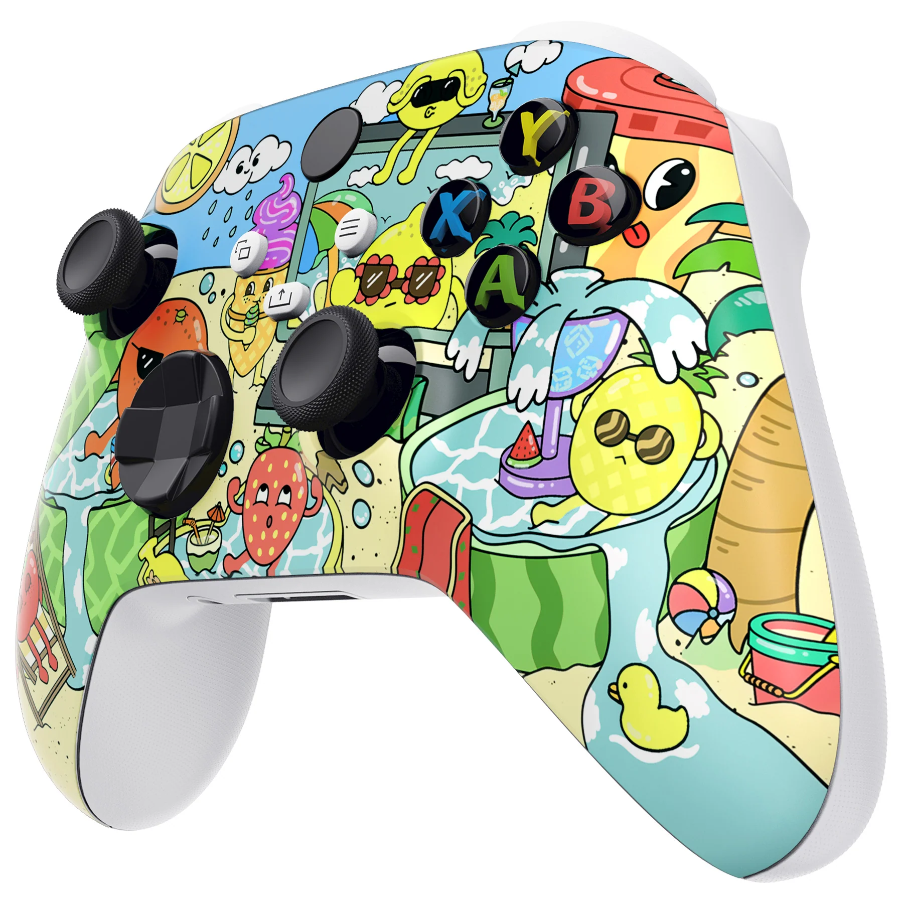 eXtremeRate Replacement Faceplate Front Housing Shell for Xbox Series X & S Controller - Fruity Party - Image 4
