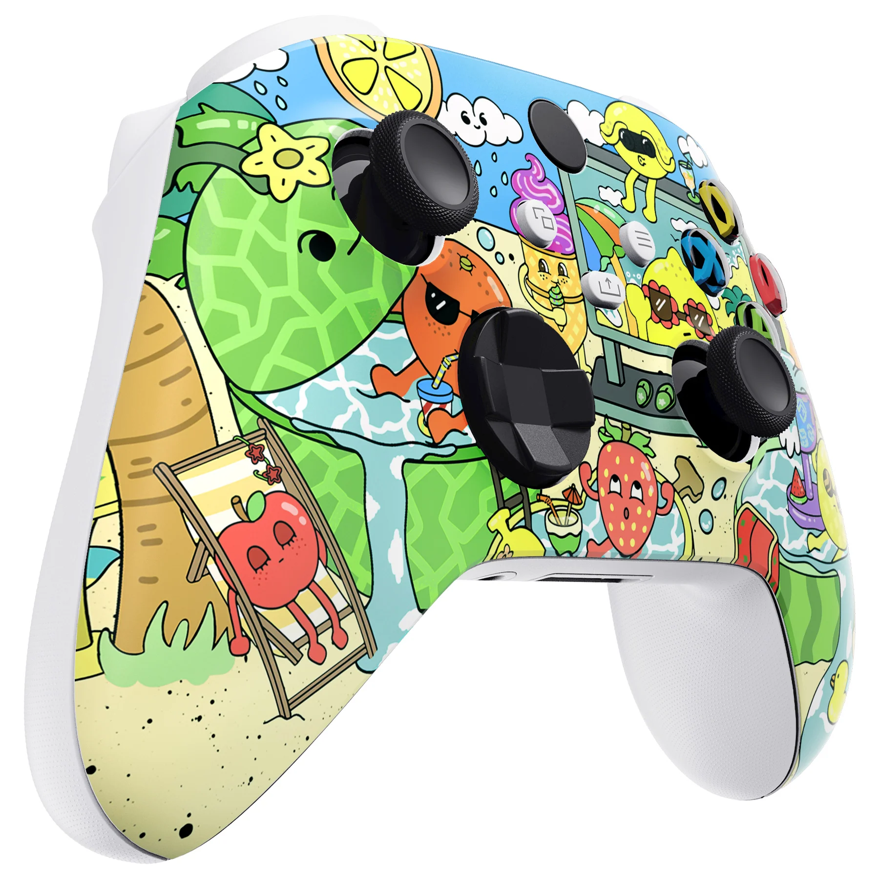 eXtremeRate Replacement Faceplate Front Housing Shell for Xbox Series X & S Controller - Fruity Party - Image 5